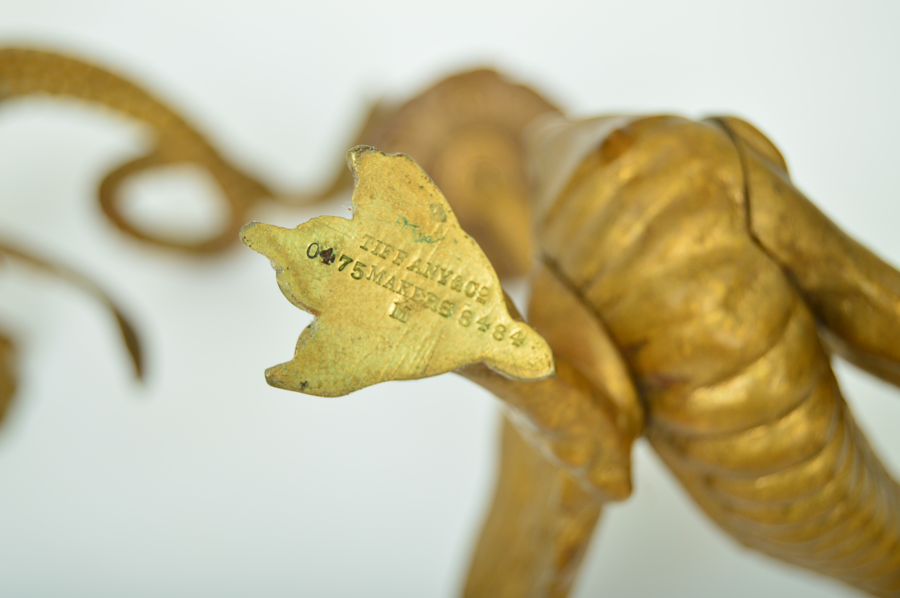 Tiffany & Co. Bronze Winged Dragon Candlesticks, Late 19th to Early 20th Century