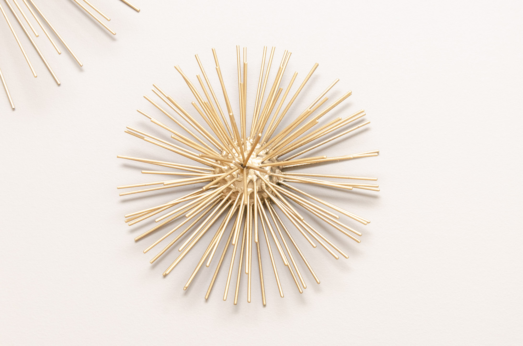 Gold Tone Starburst Wall Hanging Decor