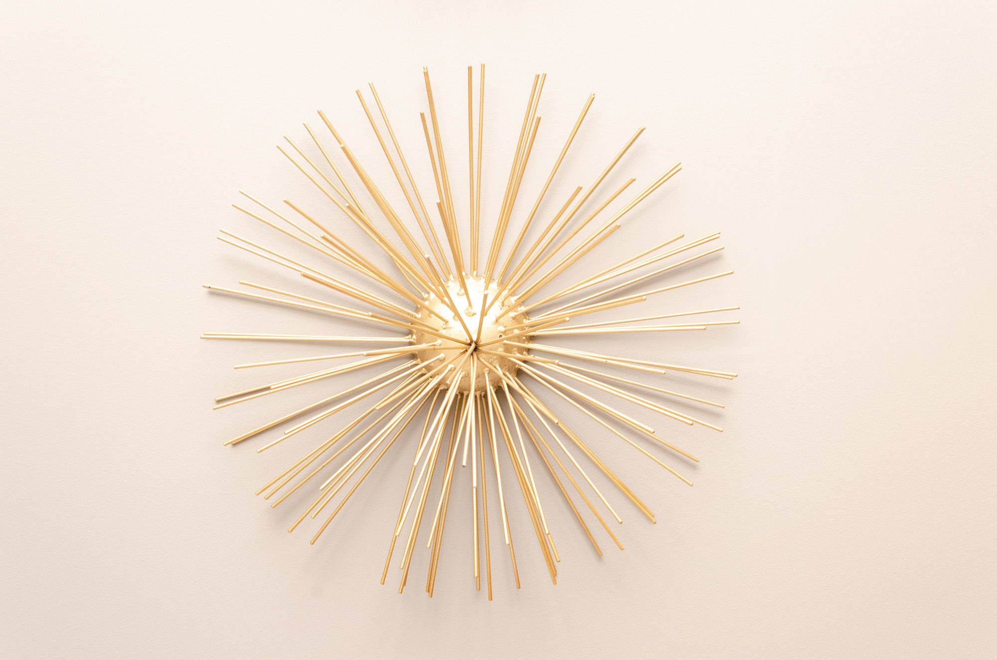 Gold Tone Starburst Wall Hanging Decor