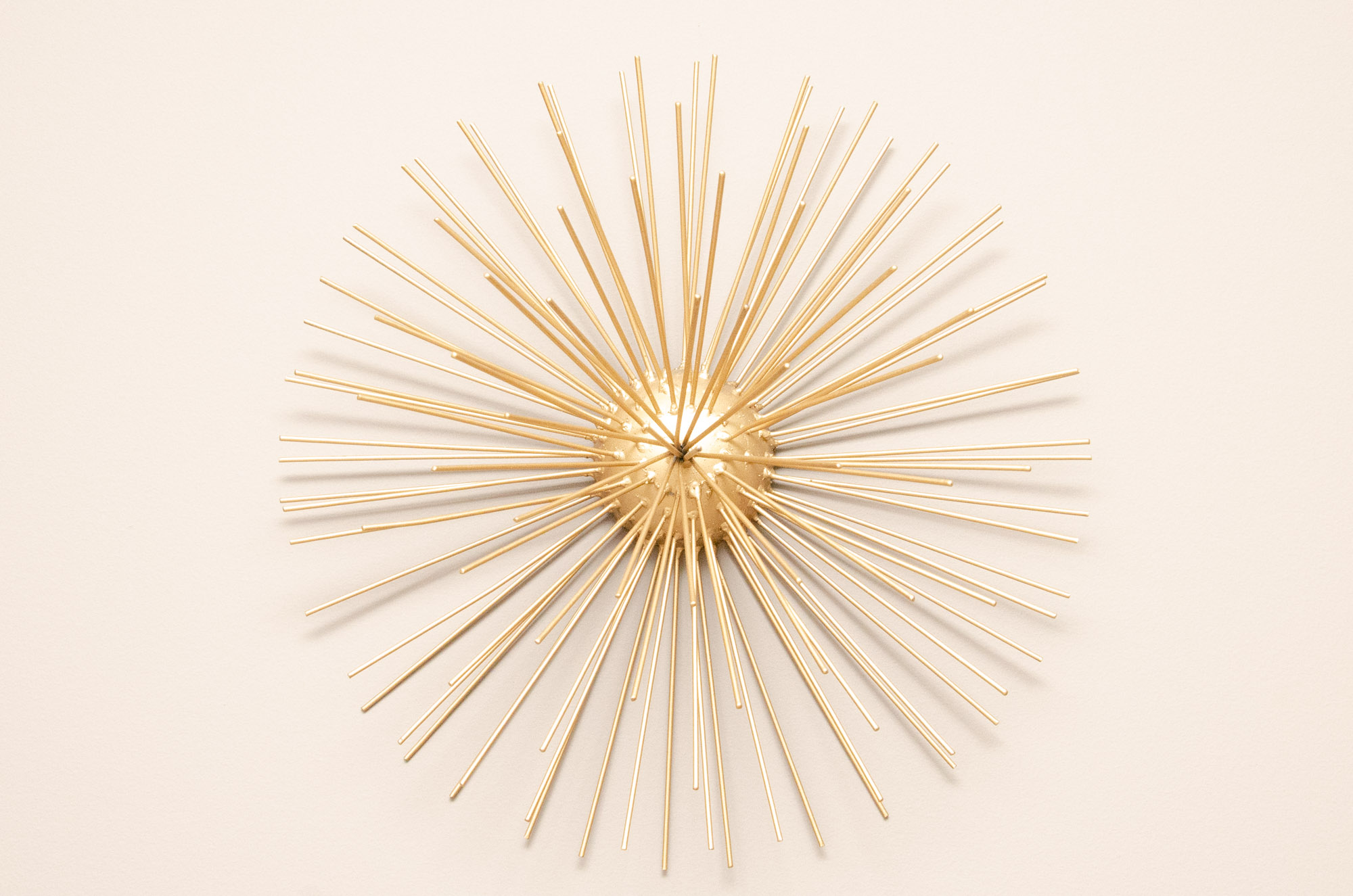 Gold Tone Starburst Wall Hanging Decor