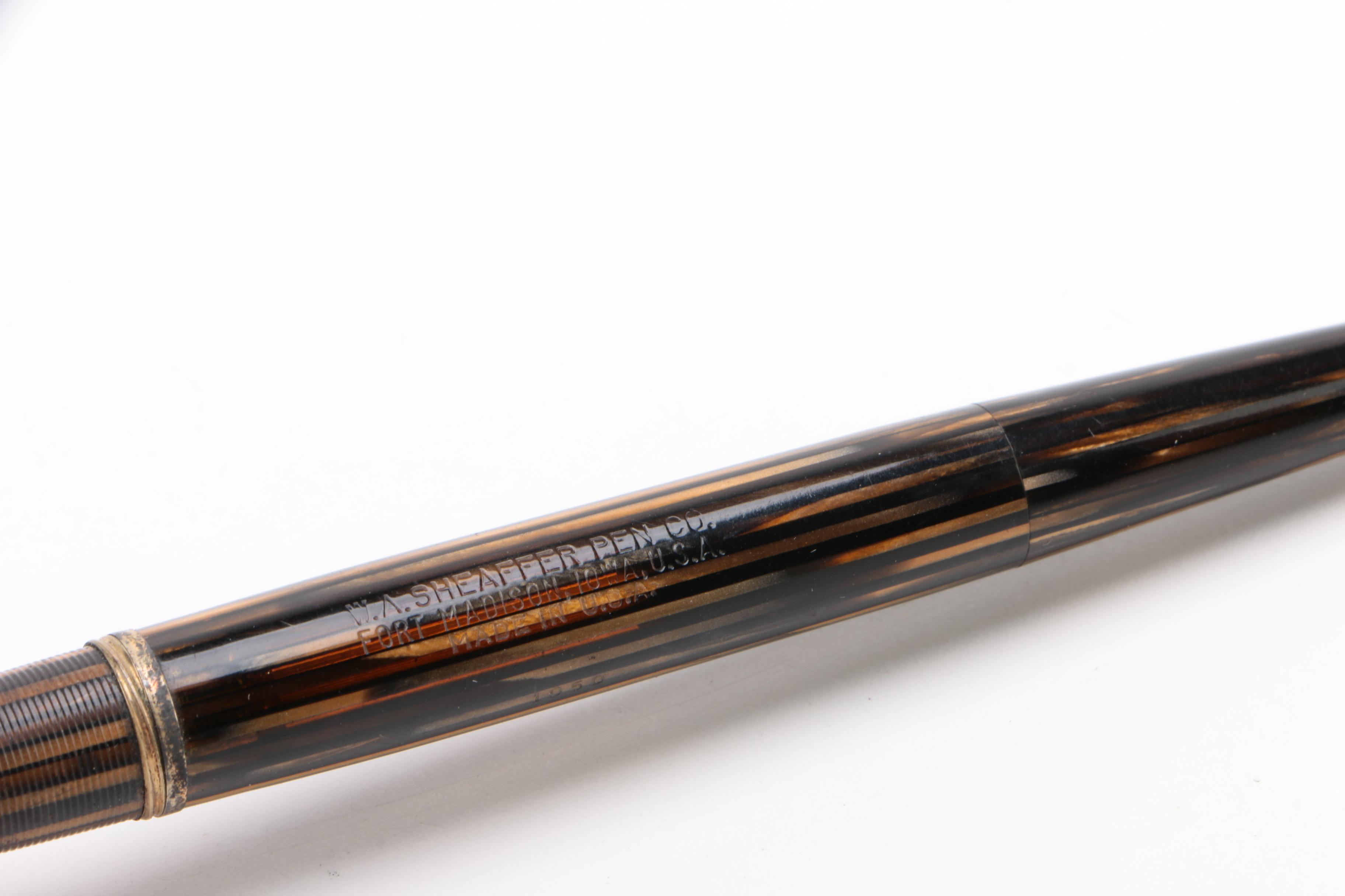 Parker Rosewood and Aluminum Fountain Pen Desk Set and More, Vintage