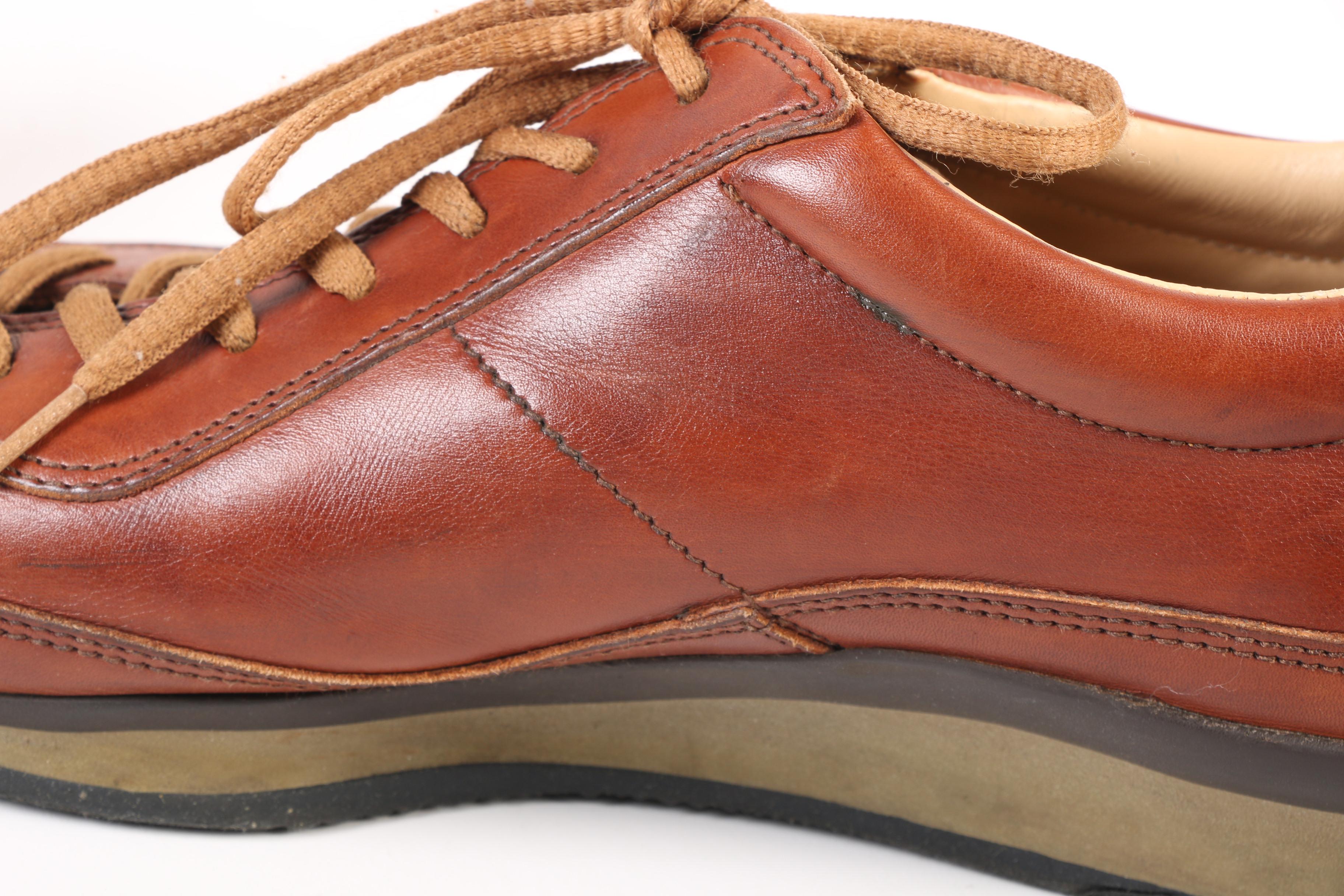 Men's Louis Vuitton Paris and Prada Leather Sneakers