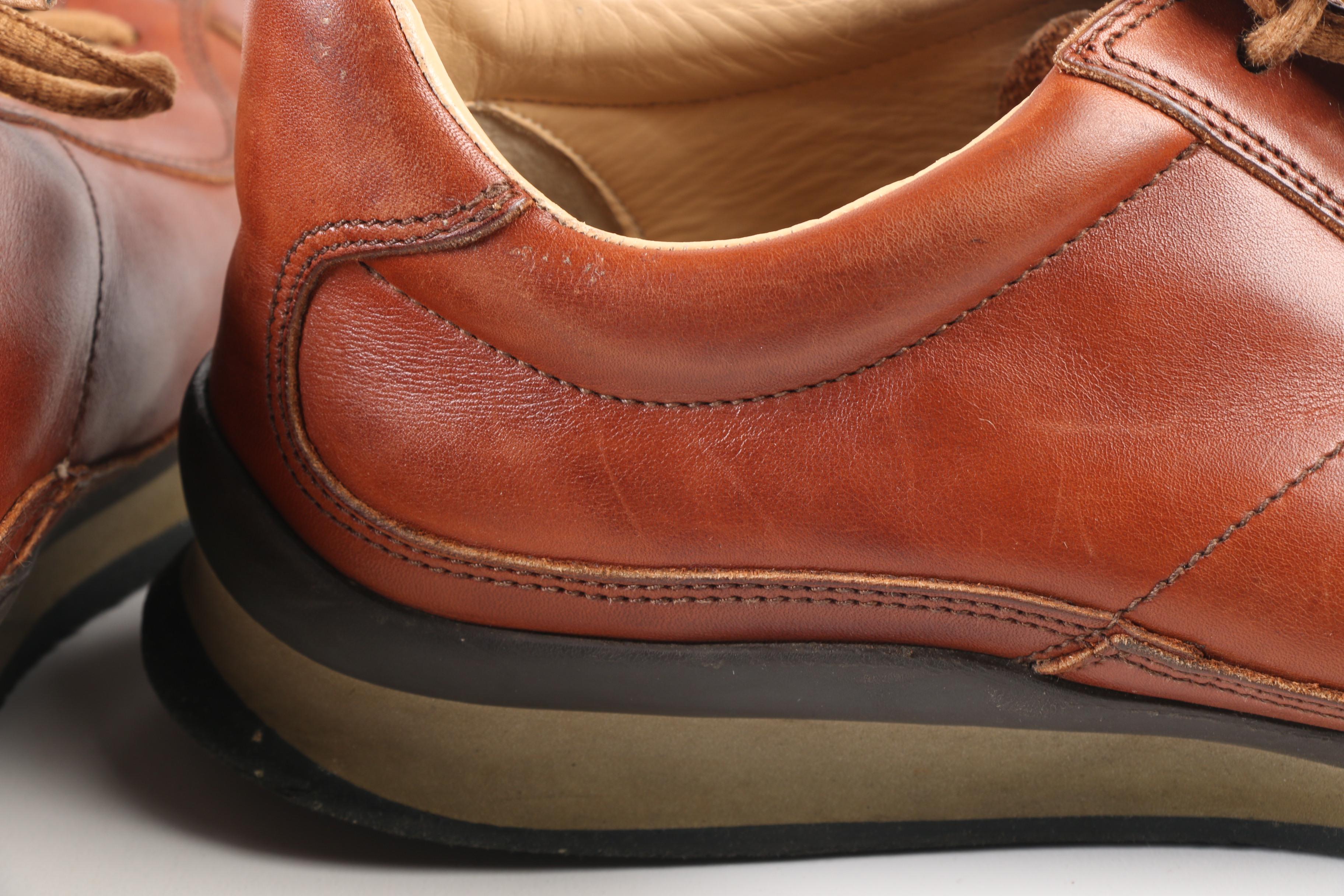 Men's Louis Vuitton Paris and Prada Leather Sneakers