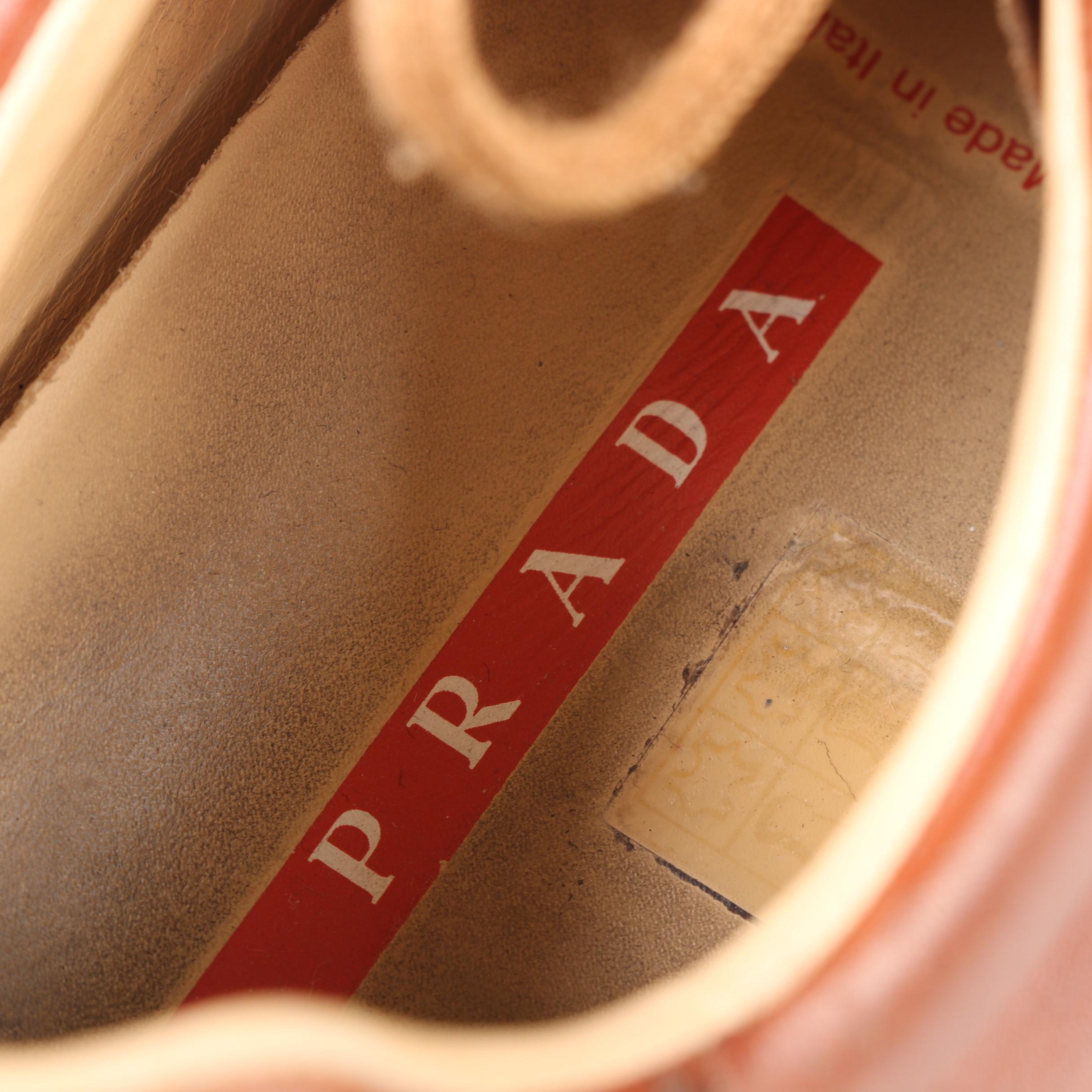 Men's Louis Vuitton Paris and Prada Leather Sneakers