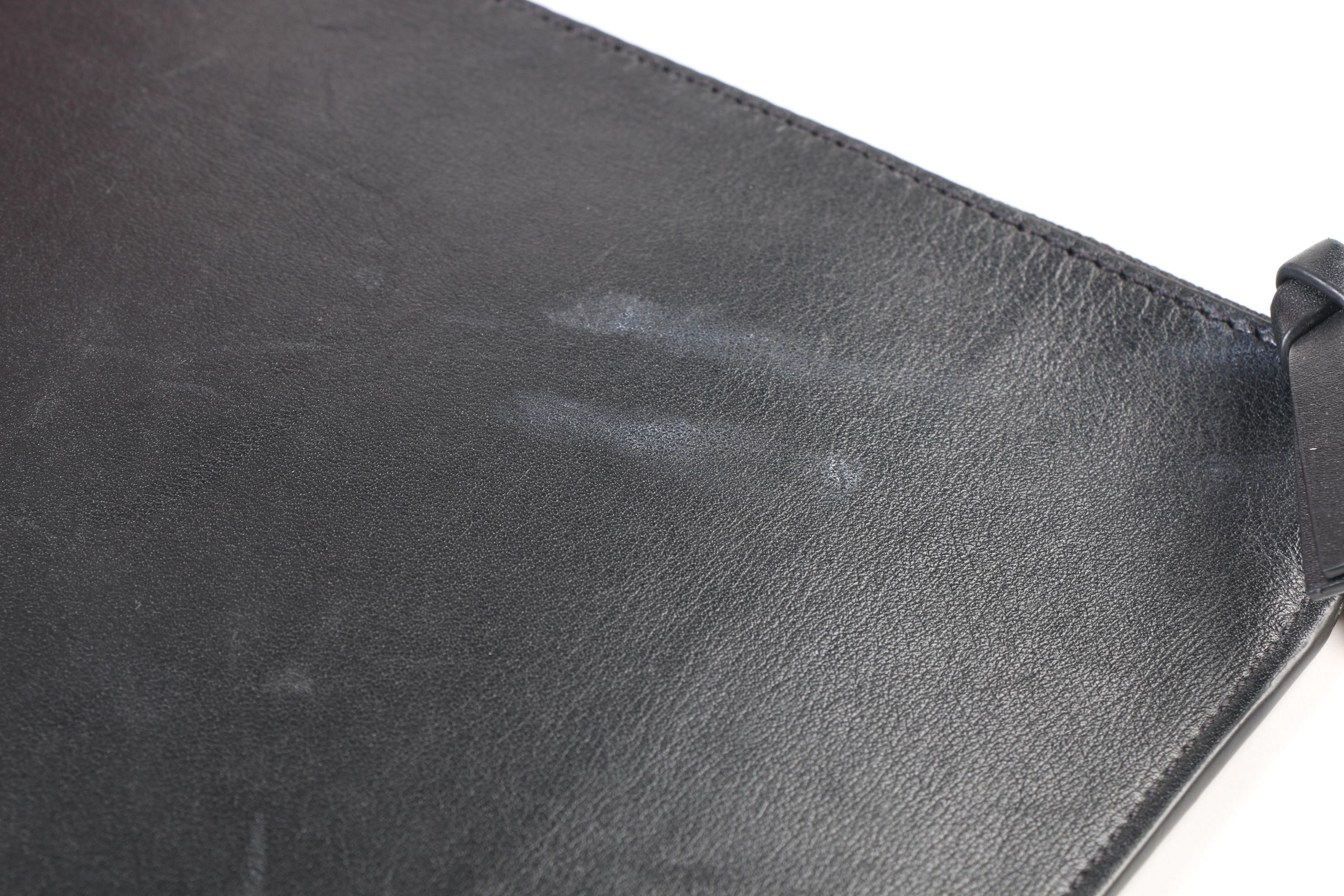 Valentina Red Leather Tote with Tory Burch Black Leather Zipper Pouch