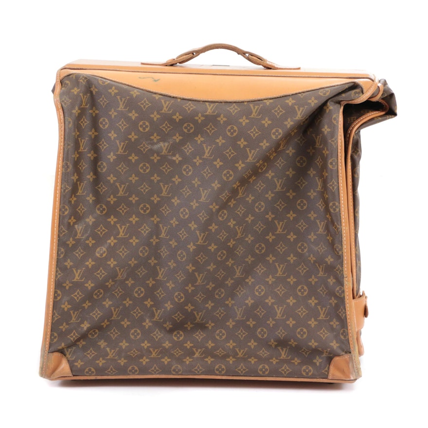 The French Company for Louis Vuitton Monogram Canvas Garment Bag, Circa 1980