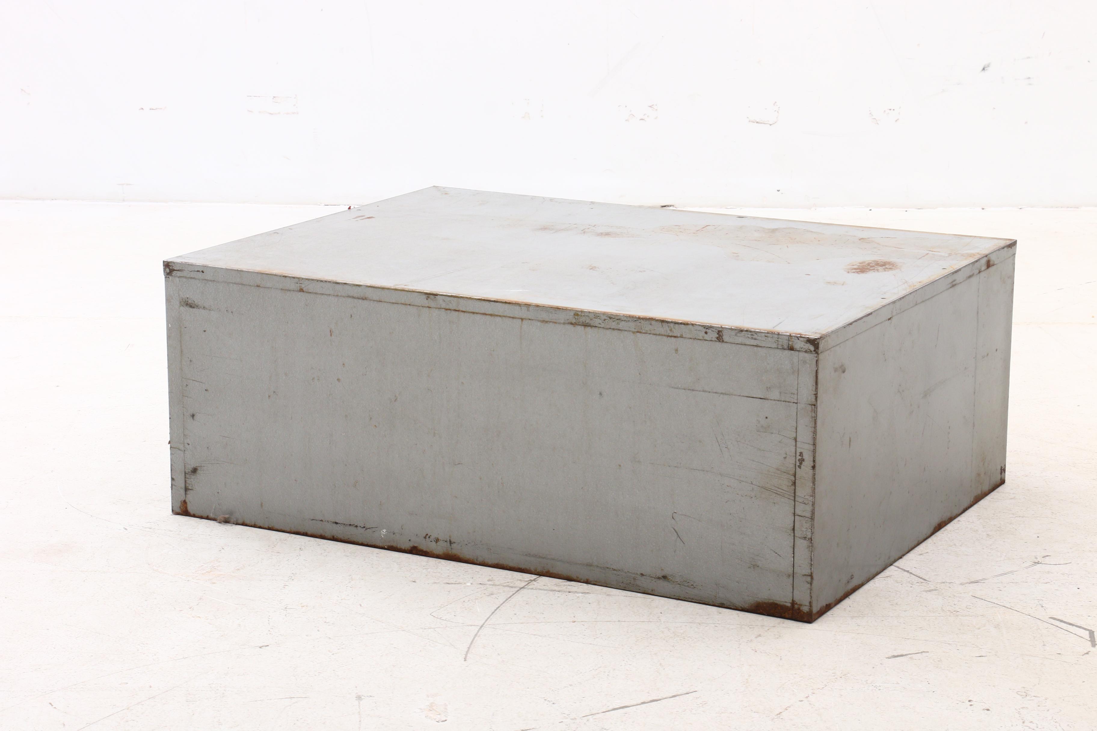 Vintage Map Cabinet with Assorted Vintage Prints