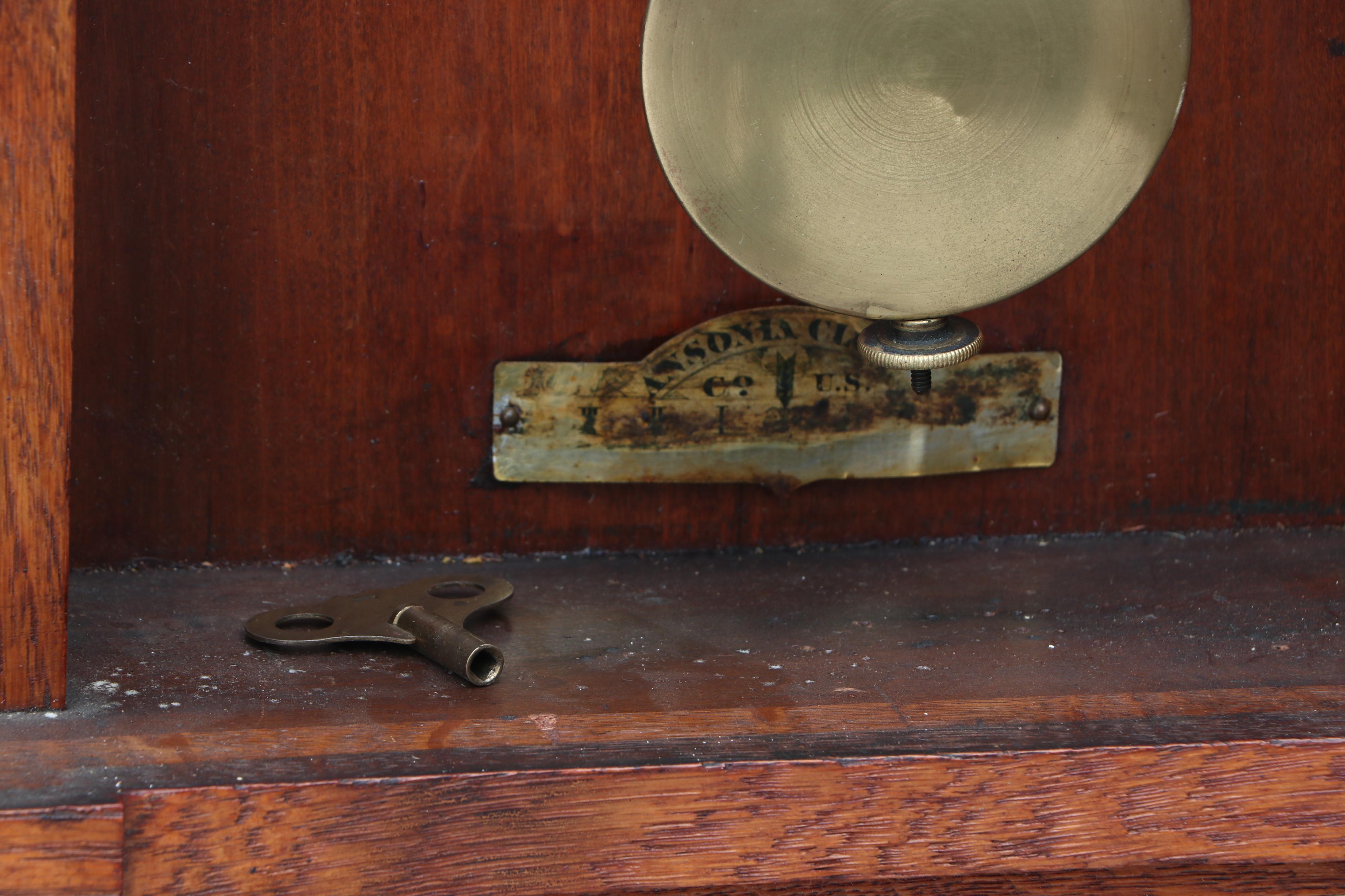 Ansonia "Queen Elizabeth" Oak Clock, Late 19th Century