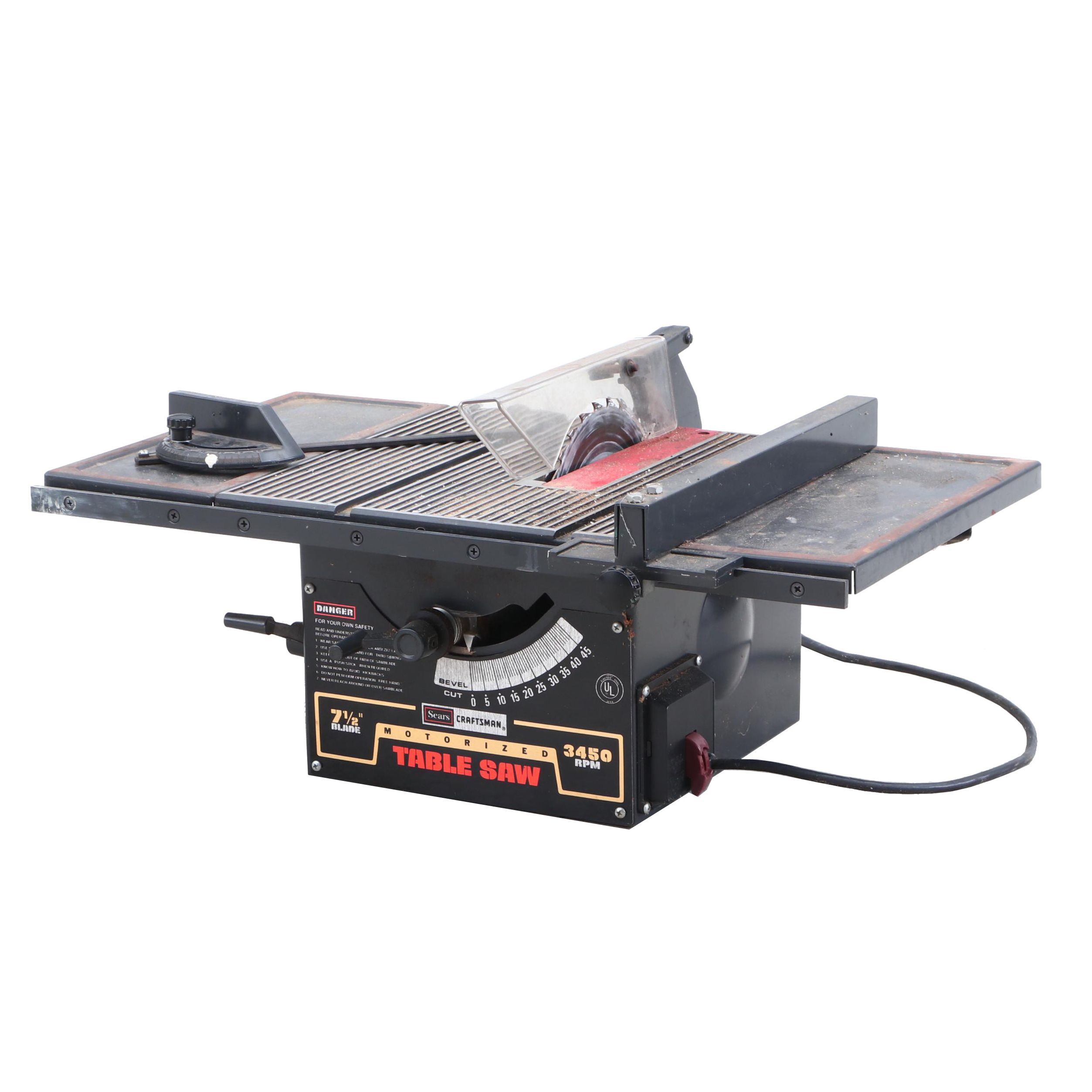 Sears Craftsman 7.5" Blade Bevel Cut Table Saw