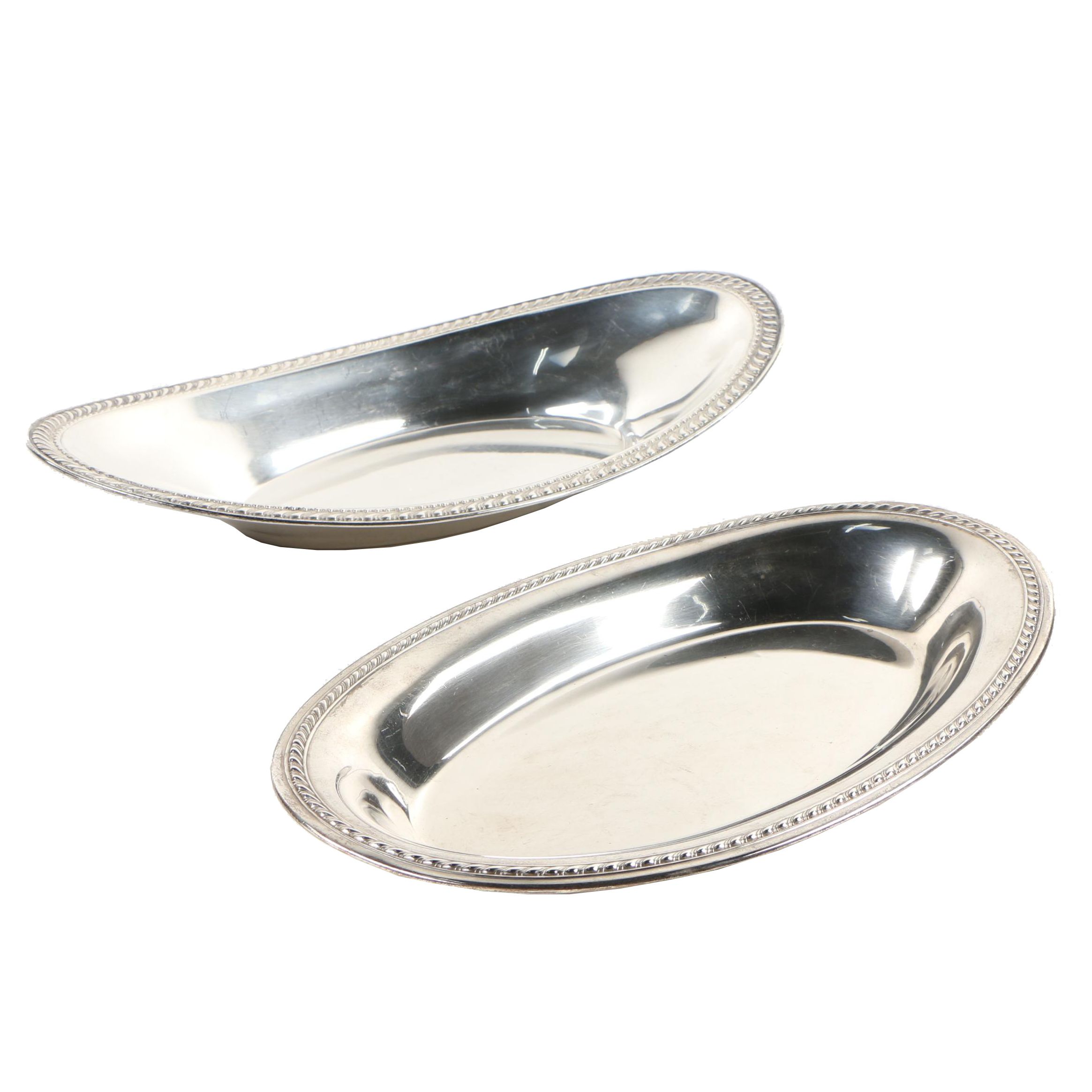 American Sterling Silver Bread Trays featuring Watrous Mfg. Co.