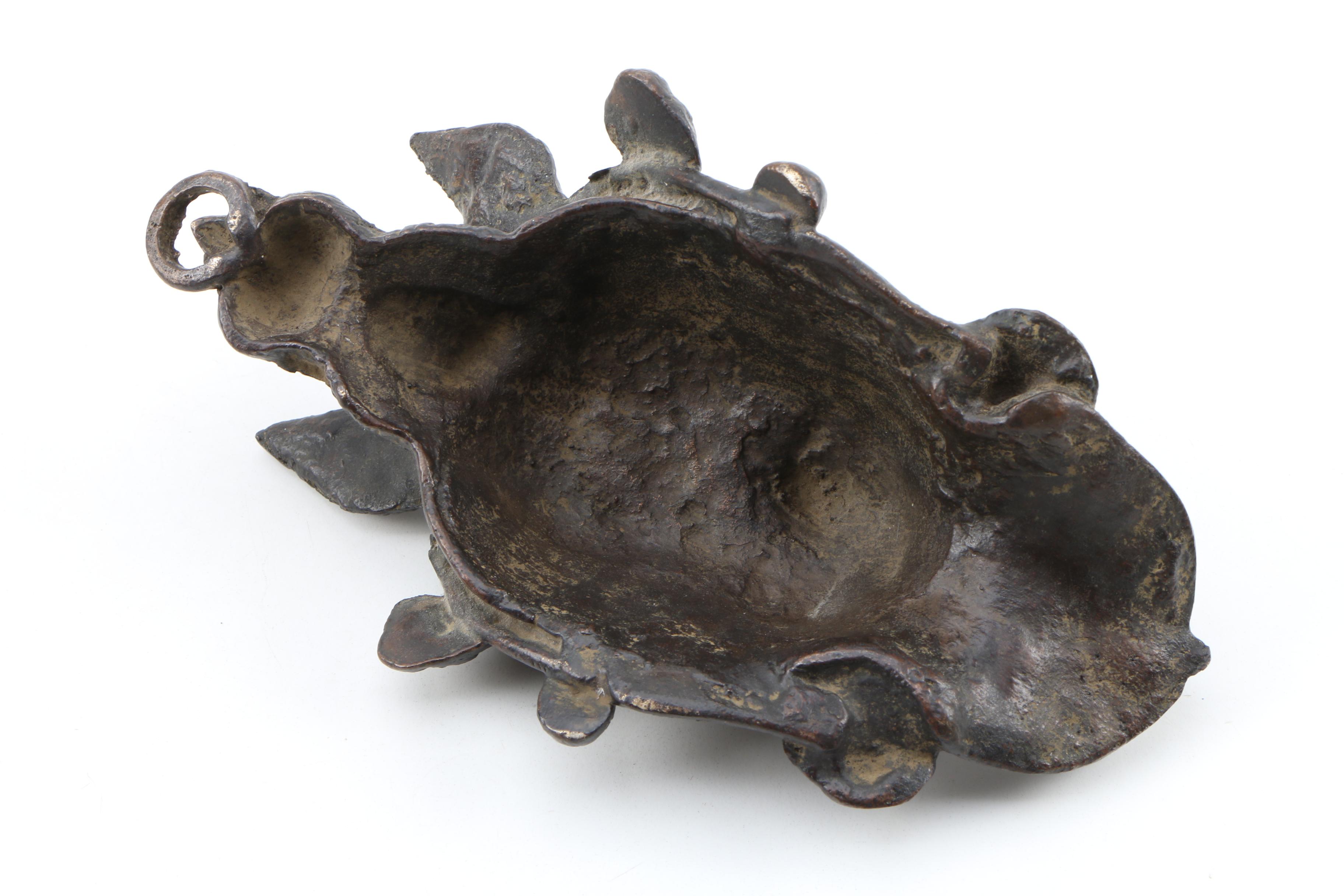 Tibetan Brass Mask of Wrathful Deity