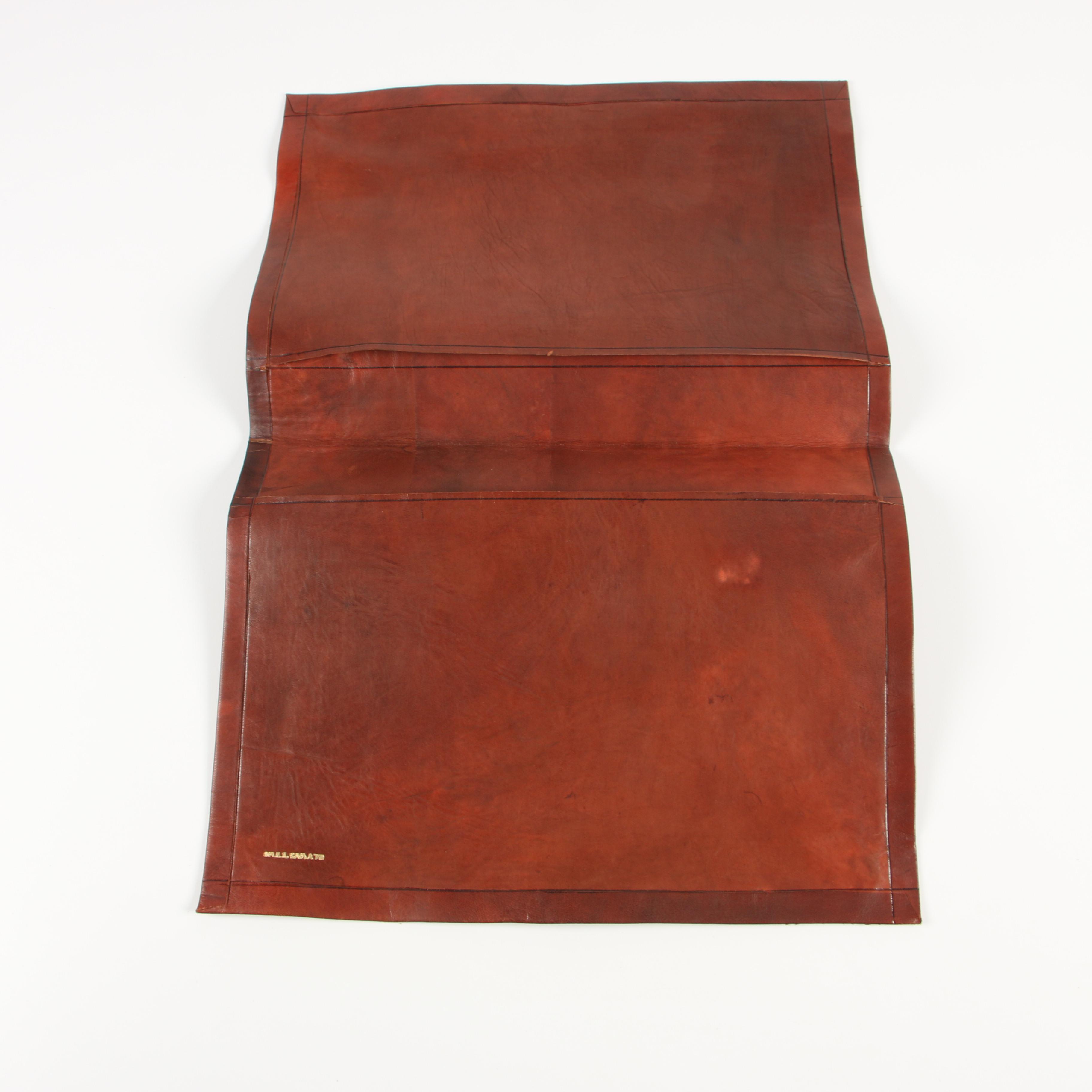 Cross Pen and Pencil Set with Leather Desk Accessories