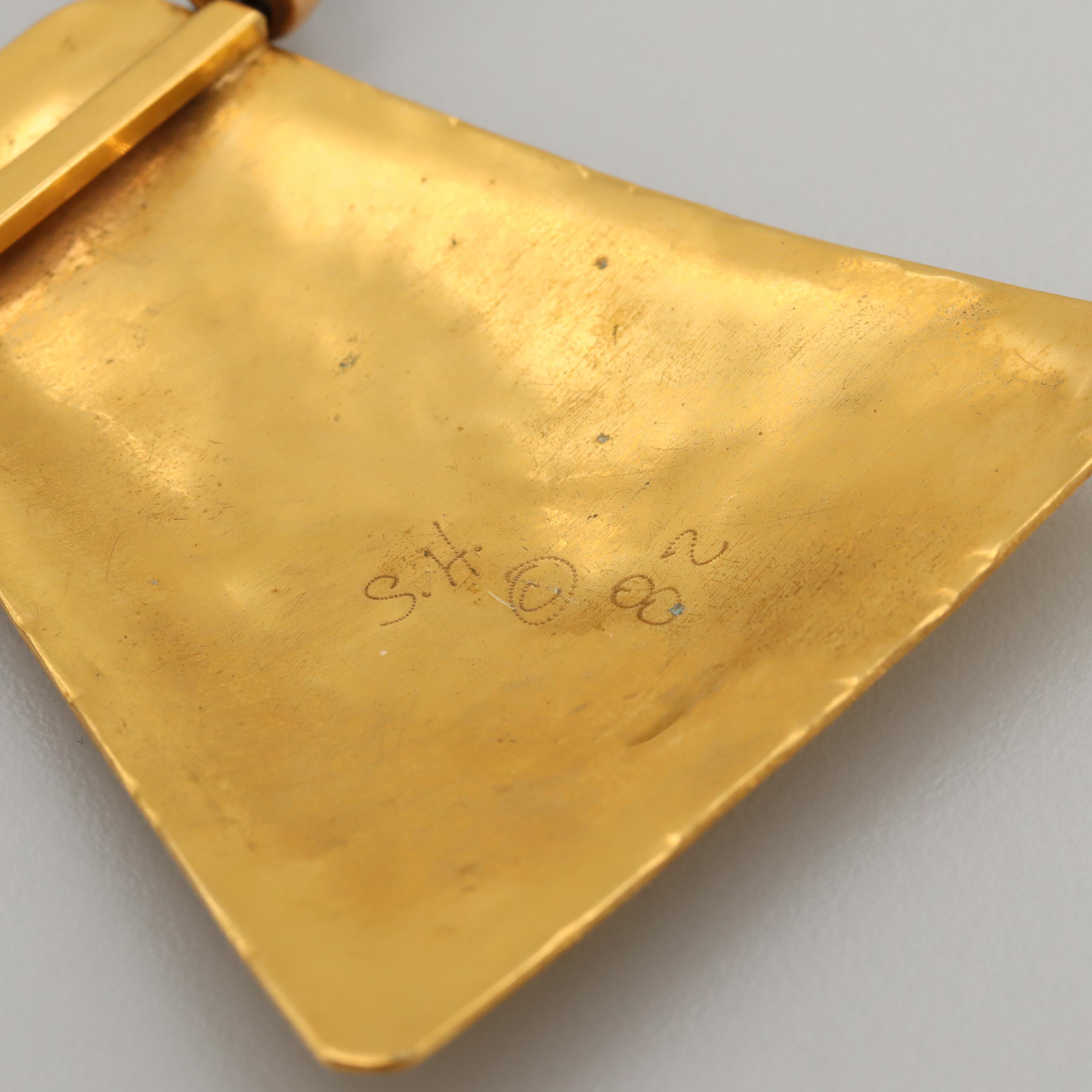 Sutton Hoo Gold Tone Jasper, Bone and More Necklaces