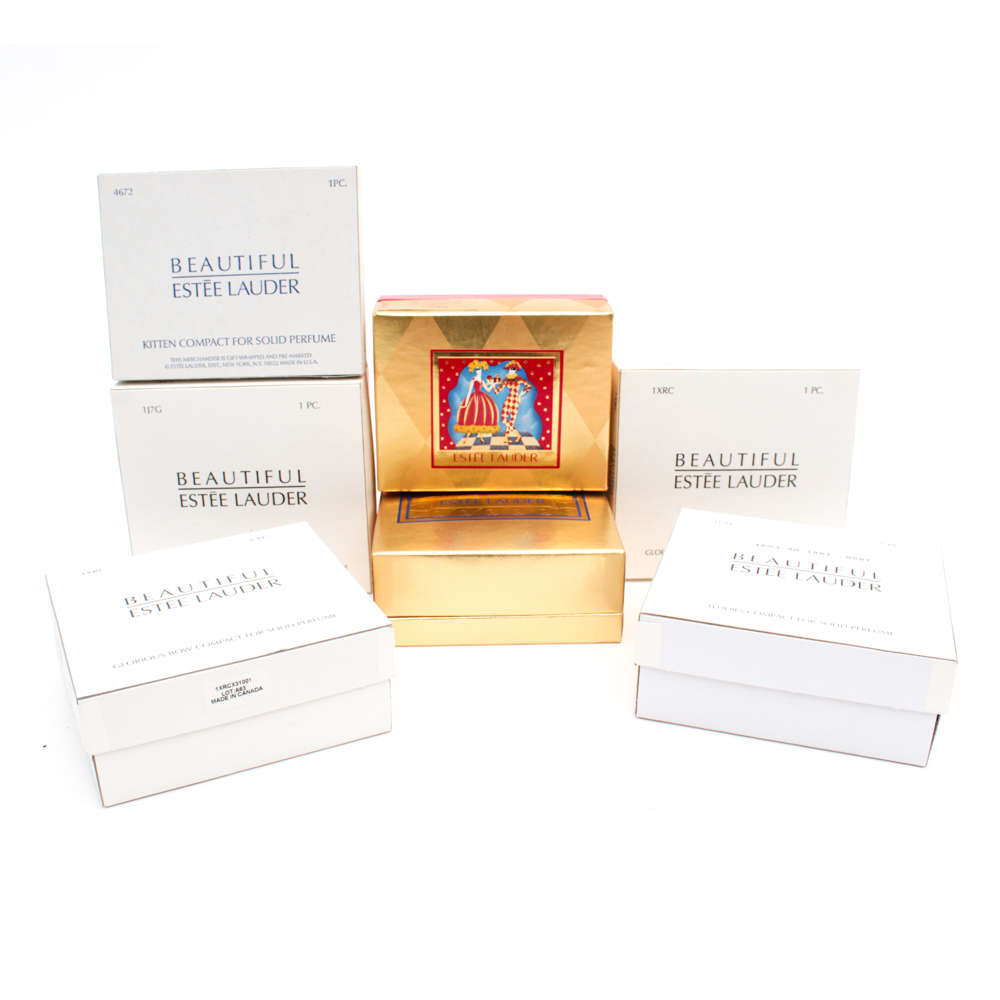 Estée Lauder "Beautiful" Solid Perfume Compacts