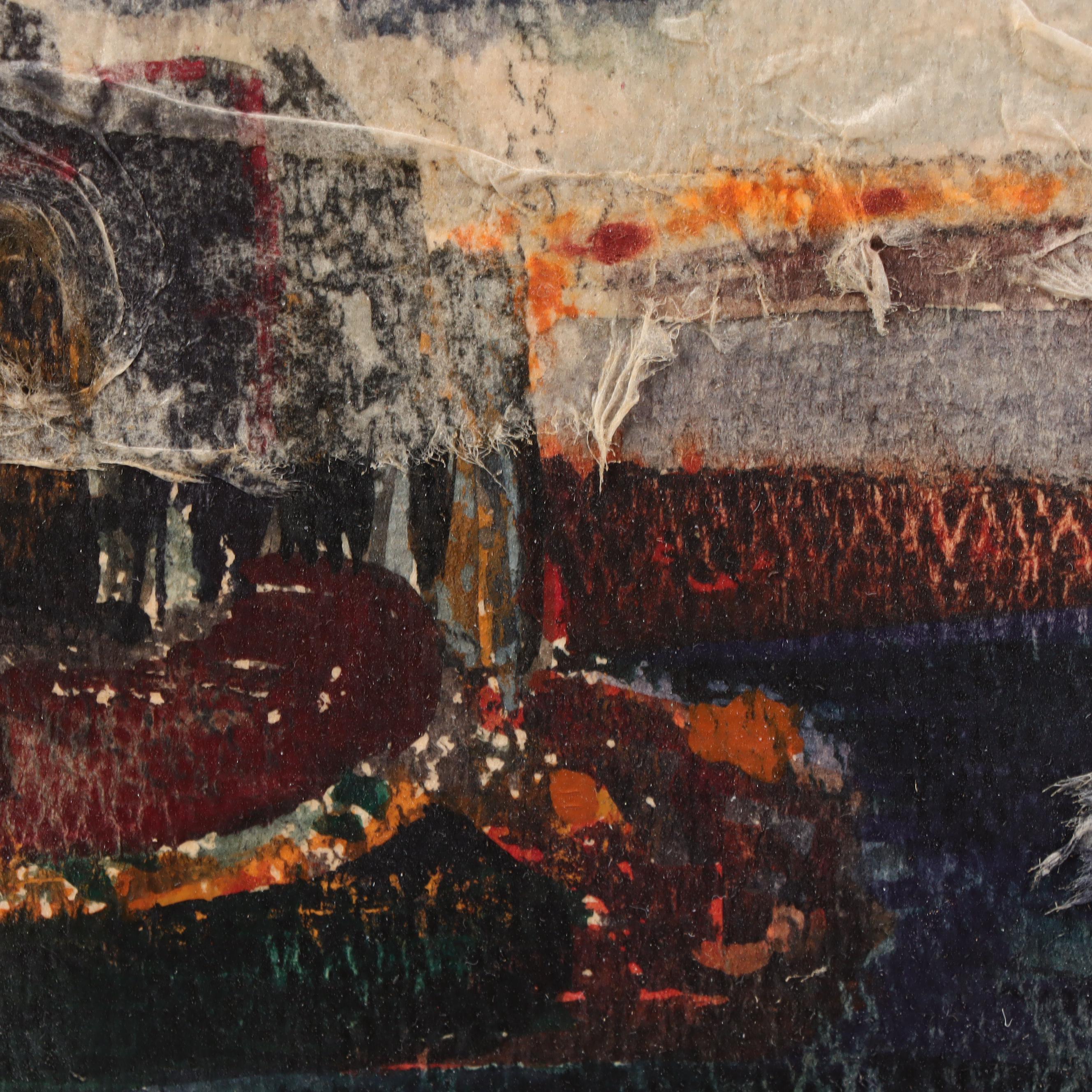 John R. Grabach Mixed Media Painting of New York Cityscape