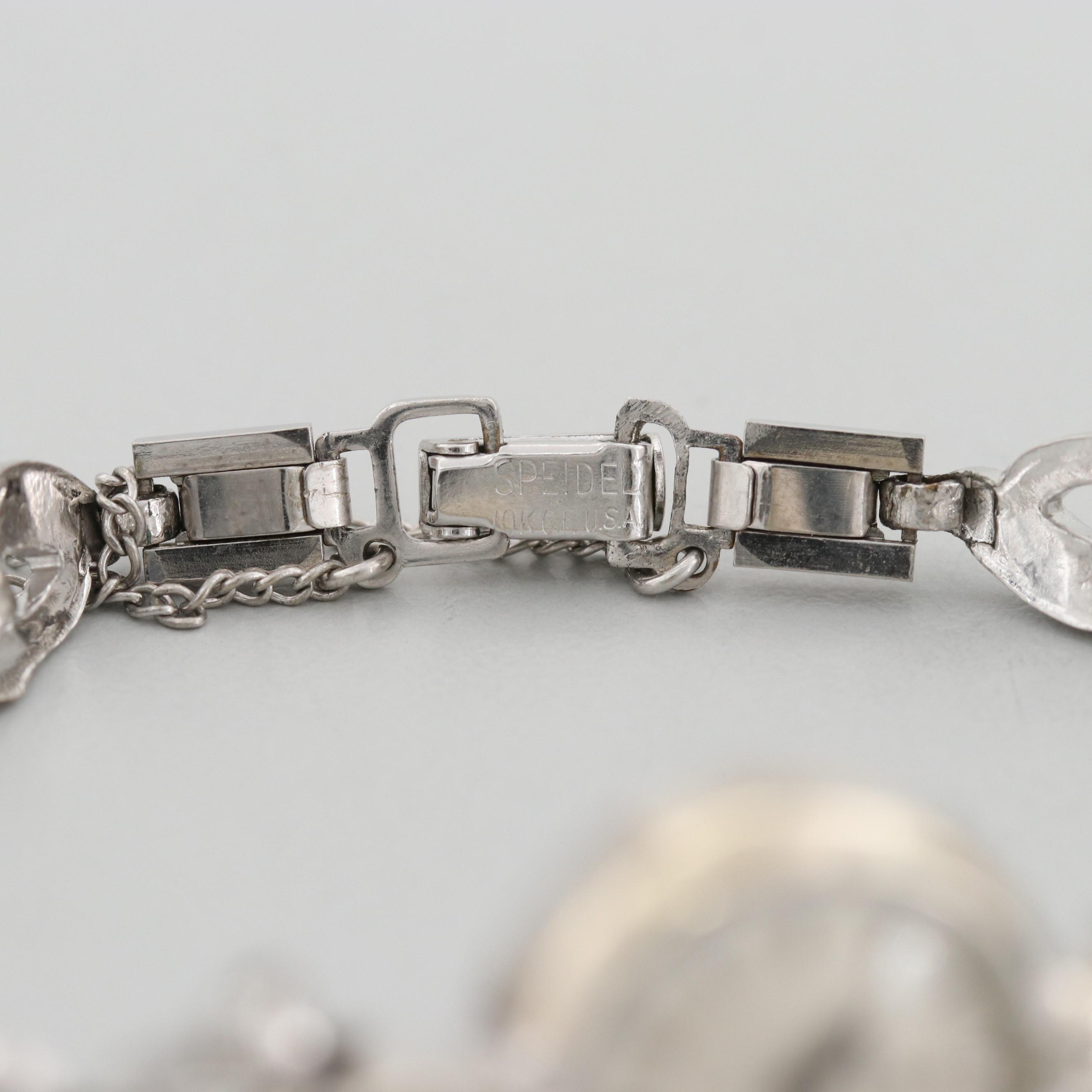 Vintage Omega 14K White Gold Stem Wind Watch With Diamond Lugs