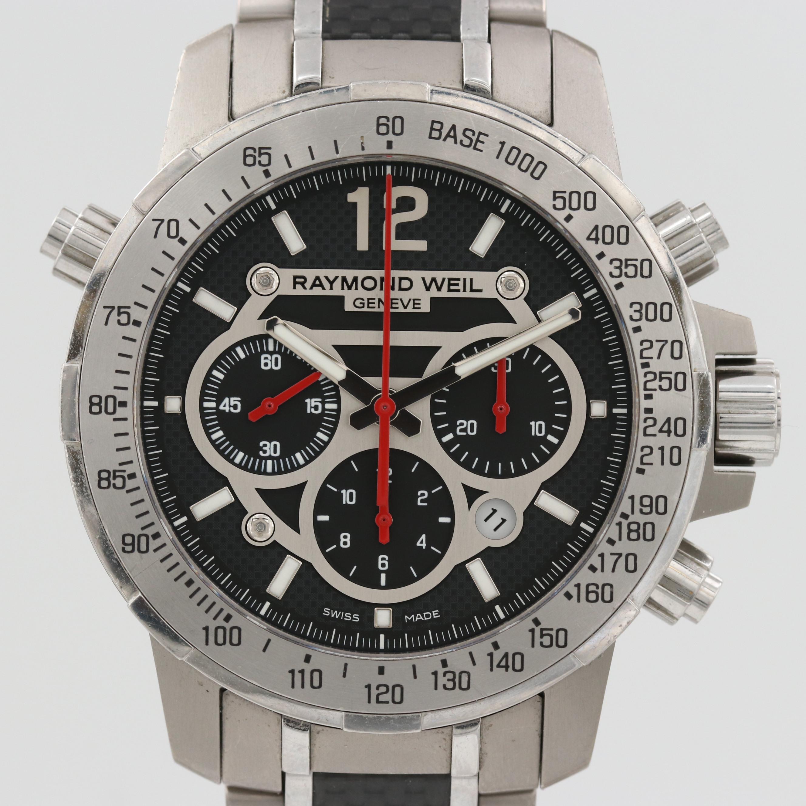 Raymond Weil Nabucco Titanium and Stainless Steel Chronograph Watch