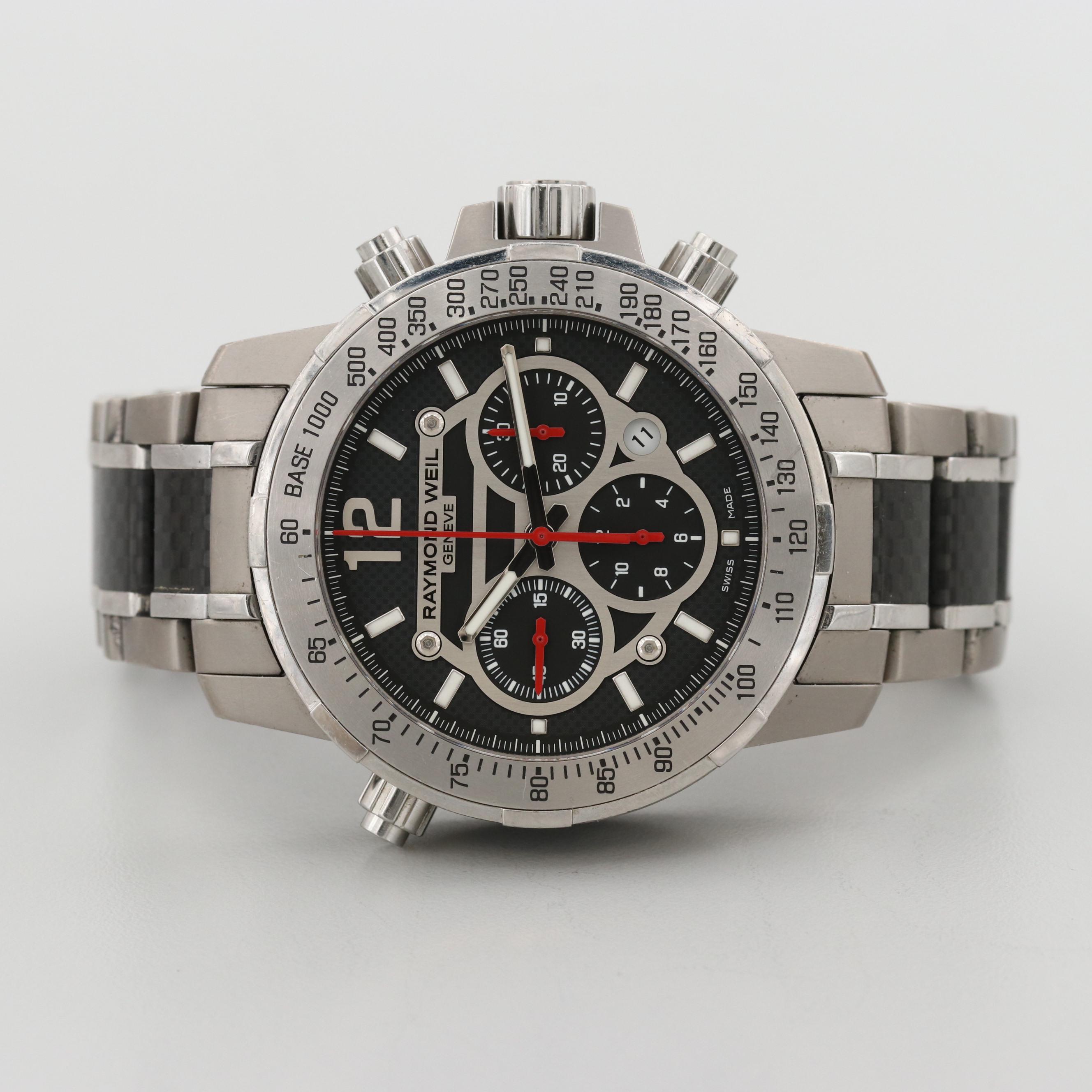 Raymond Weil Nabucco Titanium and Stainless Steel Chronograph Watch