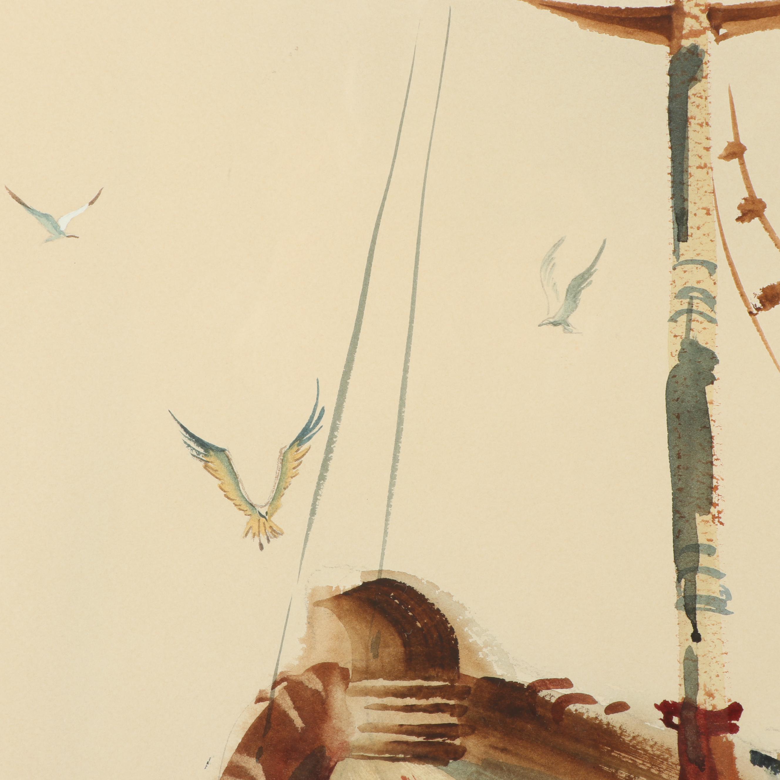 Bruce Brownen Watercolor Painting