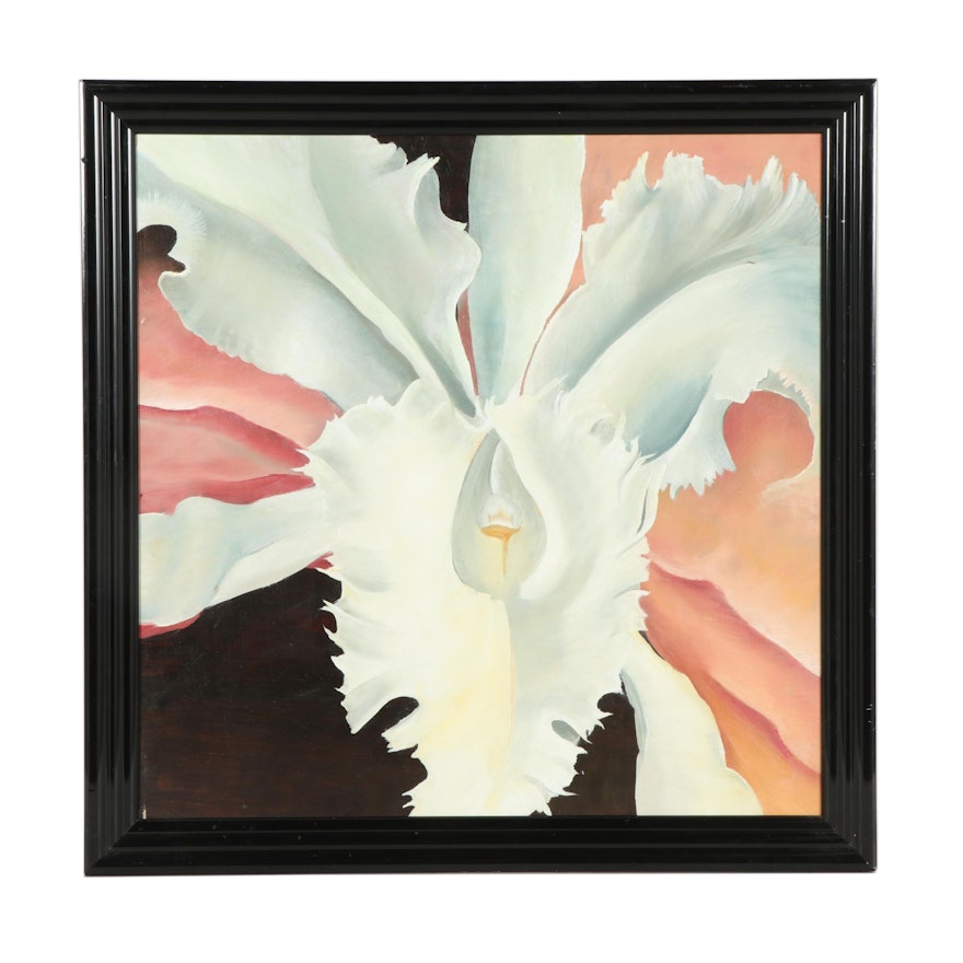 Carol A. Loney Copy Oil Painting after Georgia O'Keeffe