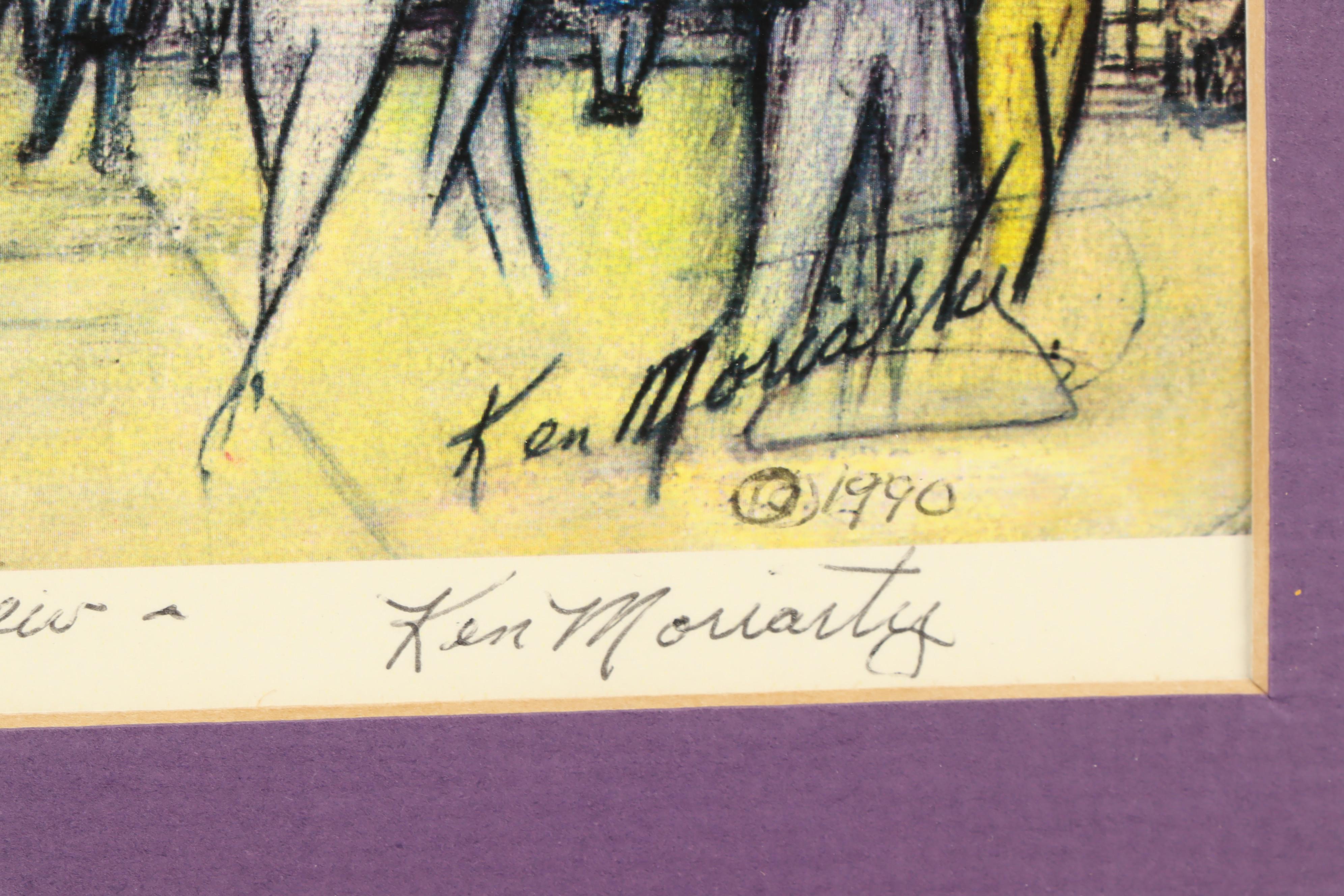 Ken Moriarty Photomechanical Print "Chicago and Michigan Ave View"