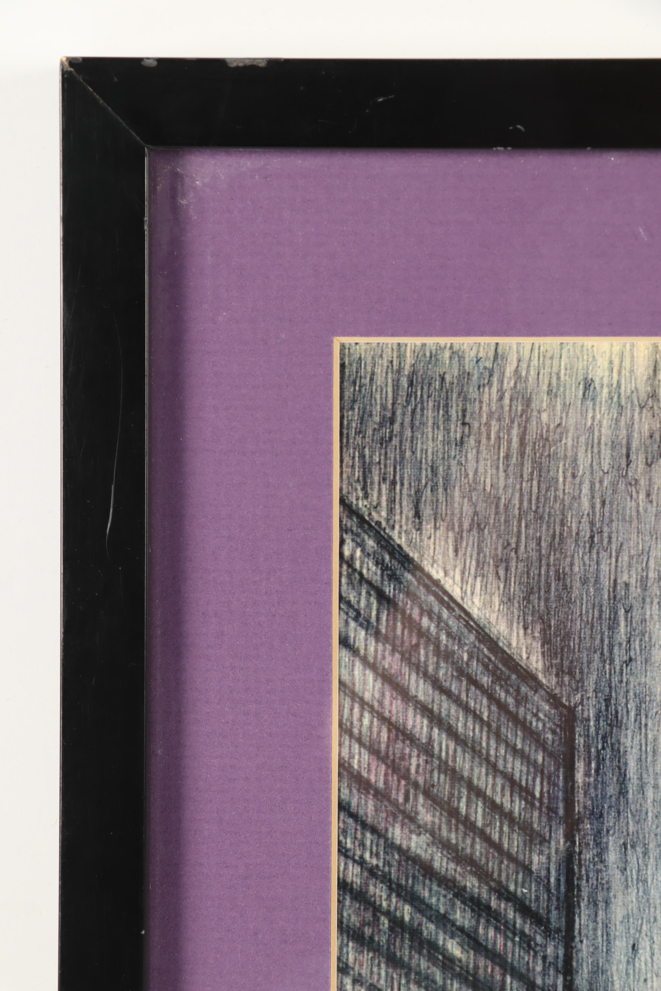 Ken Moriarty Photomechanical Print "Chicago and Michigan Ave View"