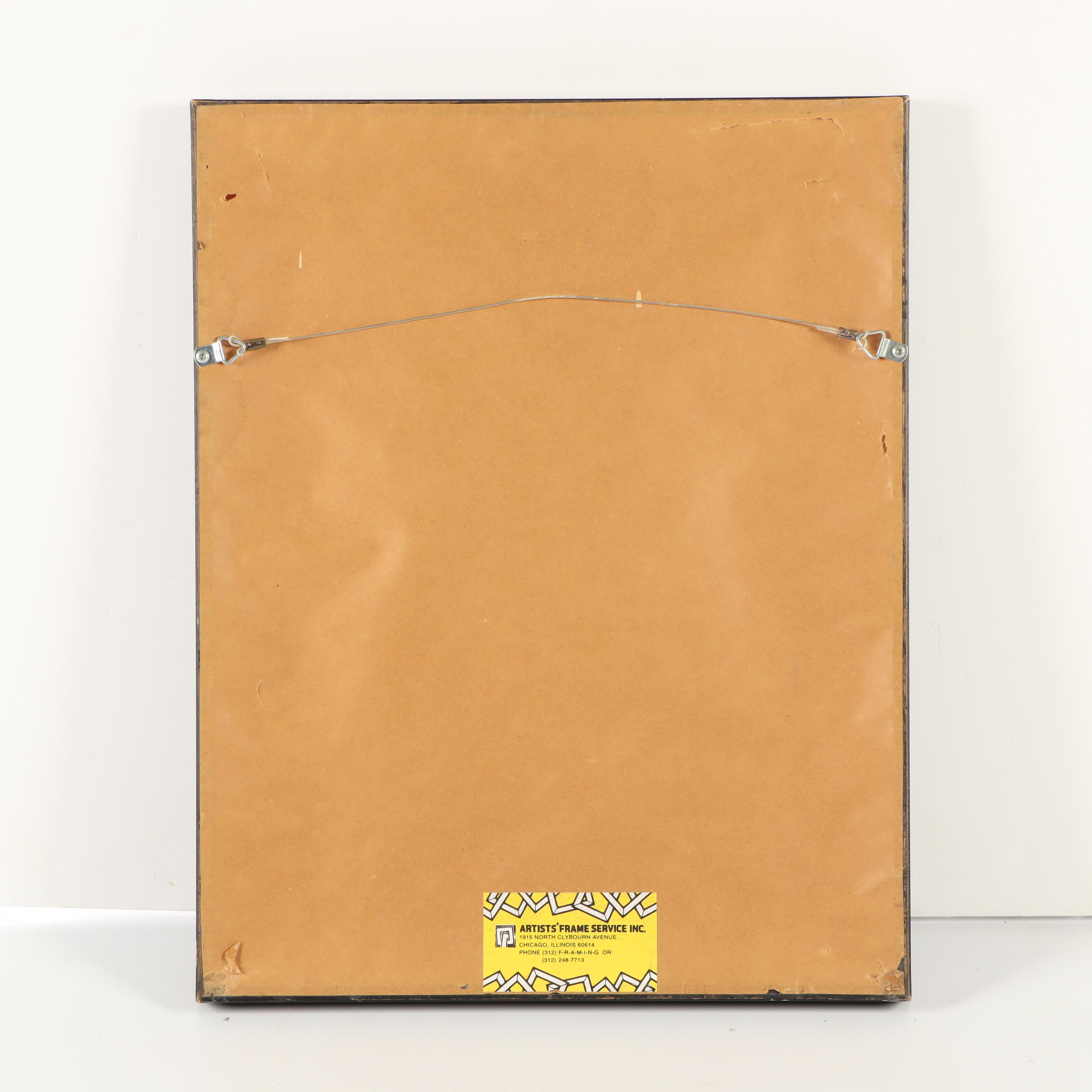 Ken Moriarty Photomechanical Print "Chicago and Michigan Ave View"