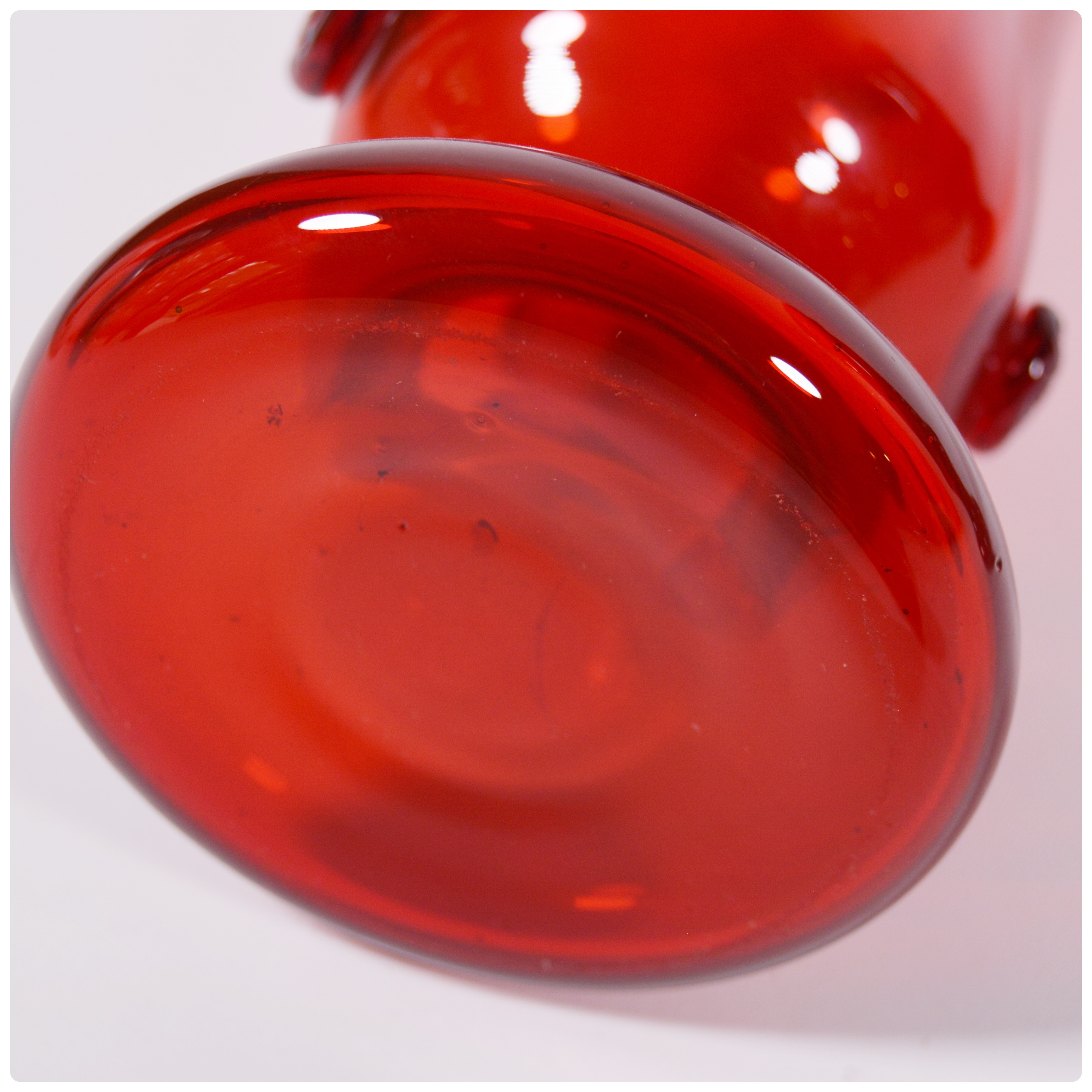 Red Art Glass Vases