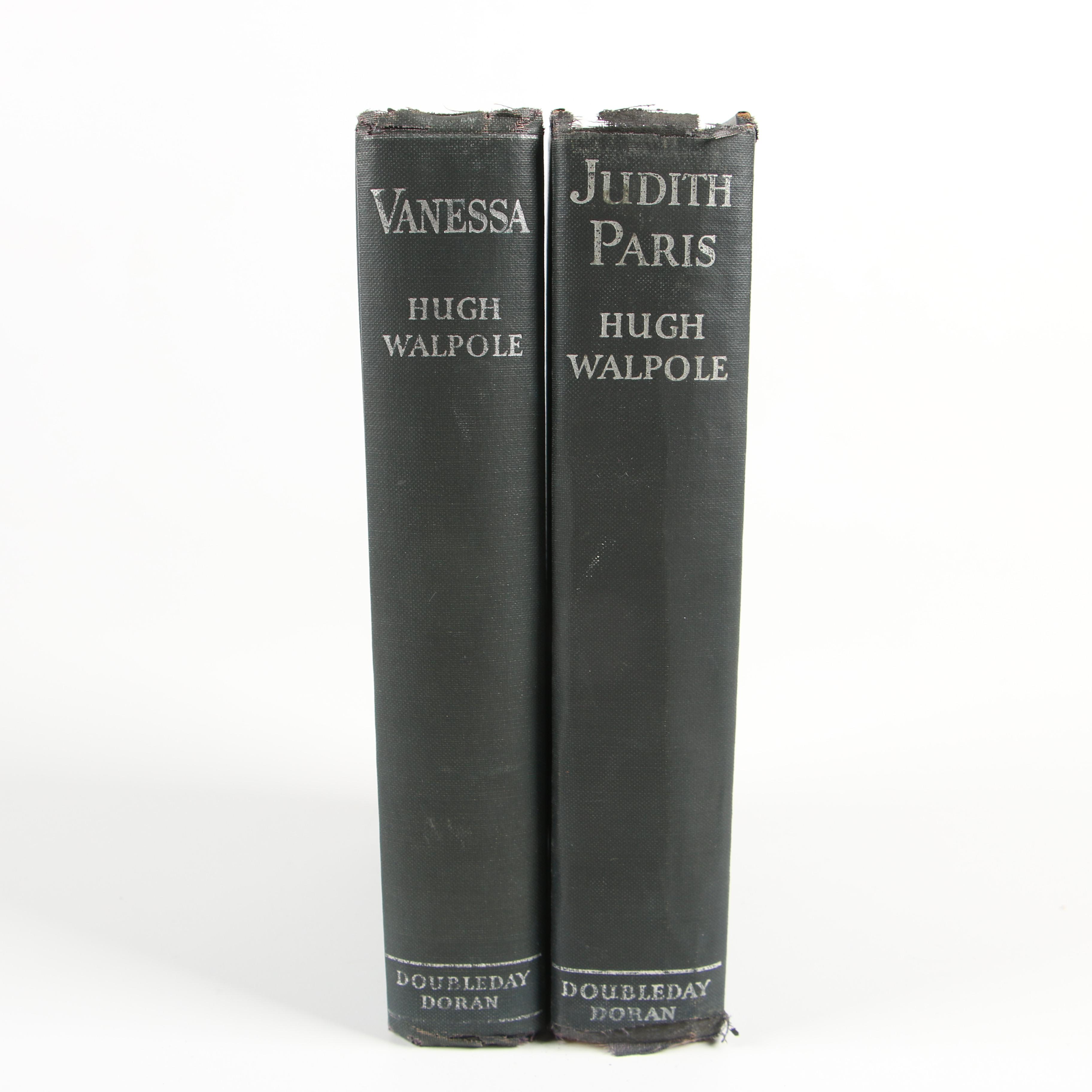 First Edition "Judith Paris" and "Vanessa" by Hugh Walpole, 1931 and 1933
