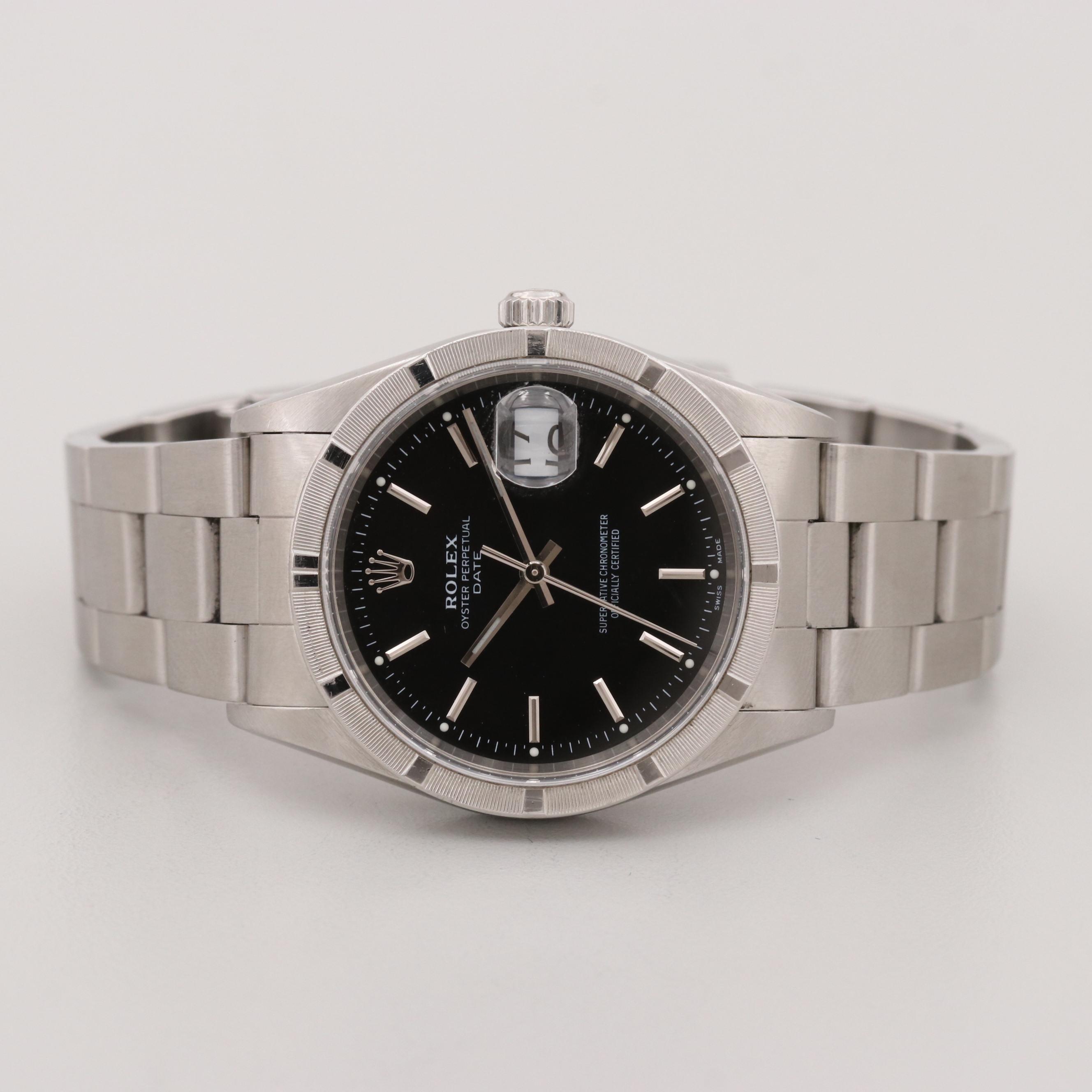 Rolex Oyster Perpetual Date Stainless Steel Automatic Watch, 1999
