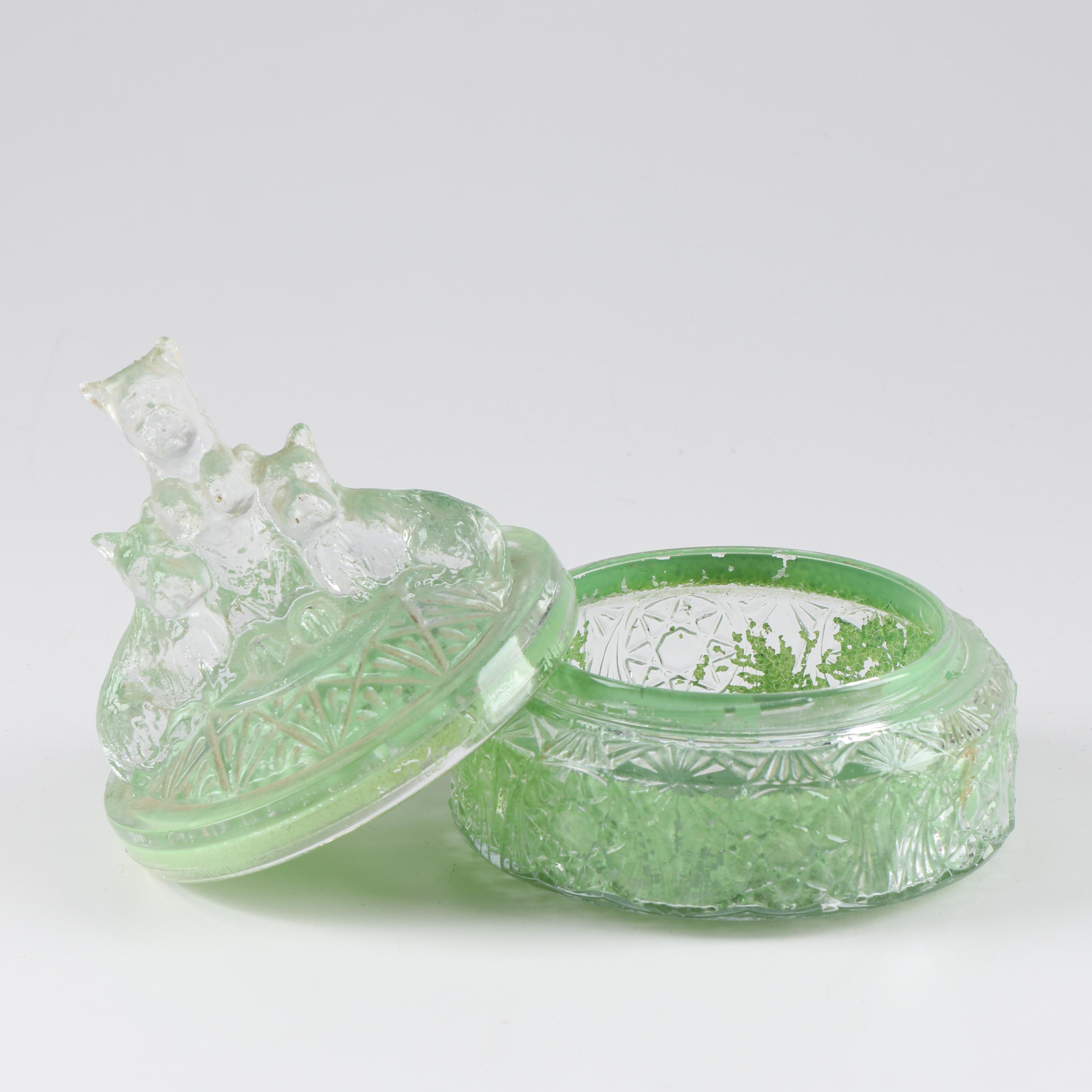 Fenton Art Glass Powder  Boxes