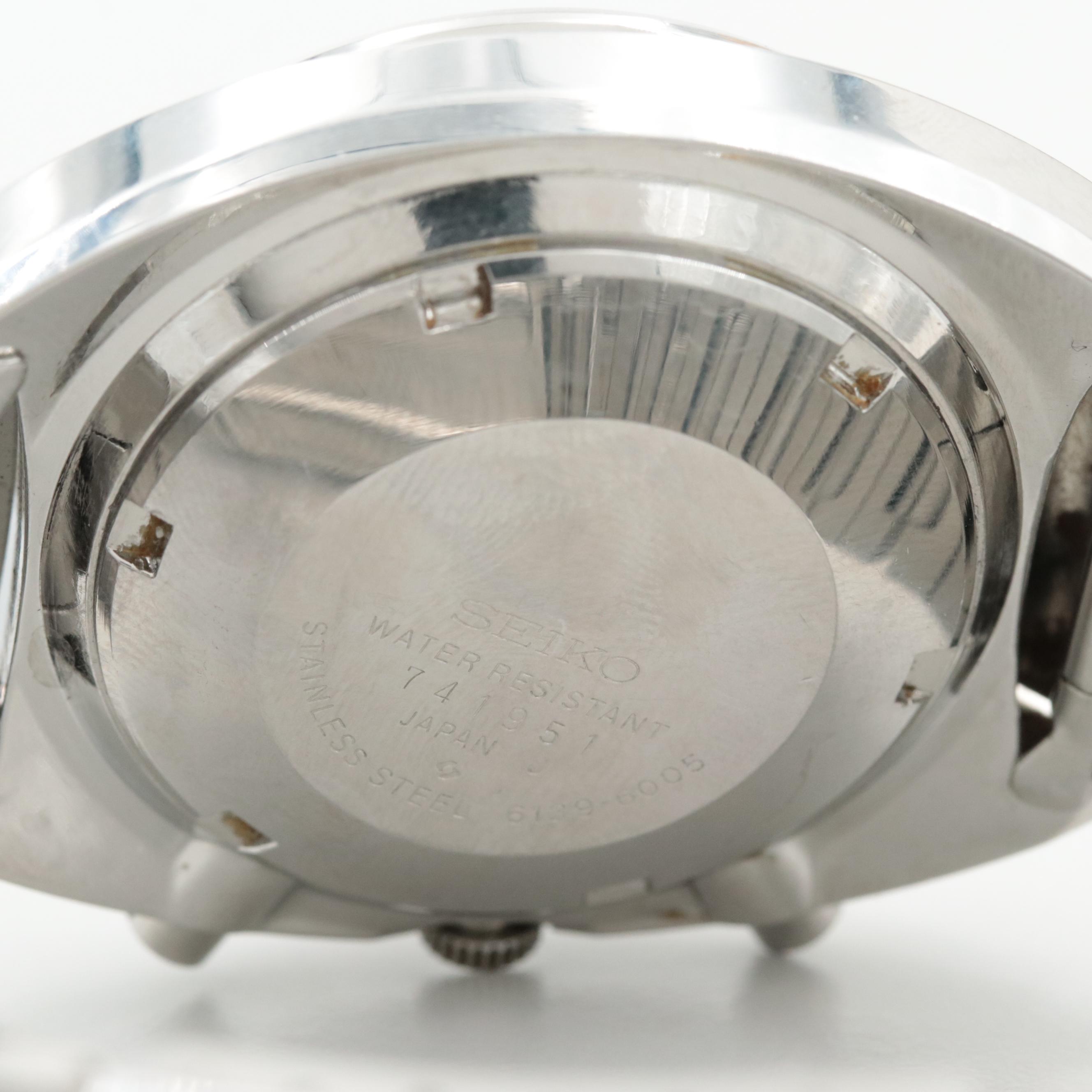 Vintage Seiko Speed Timer Stainless Steel Automatic Chronograph Watch, 1972