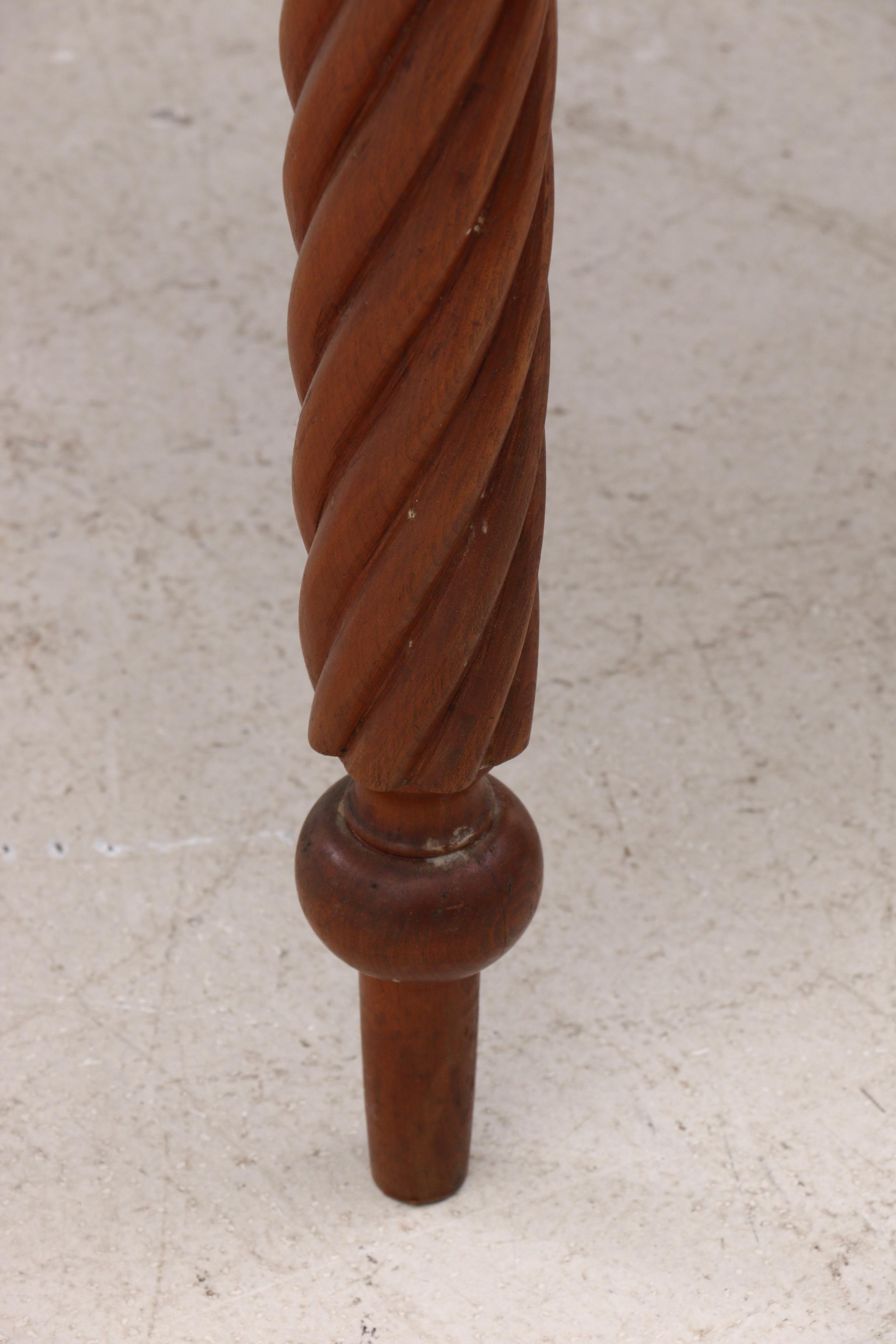 Rope-Leg Cherry Drop-Leaf Dining Table