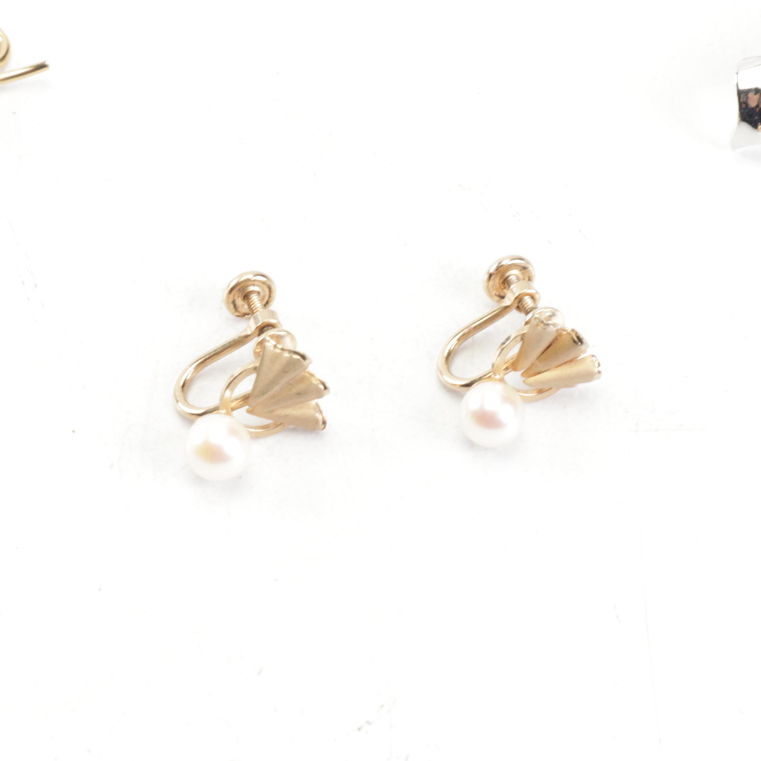 Trifari and Cultra Costume Pearl Jewelry