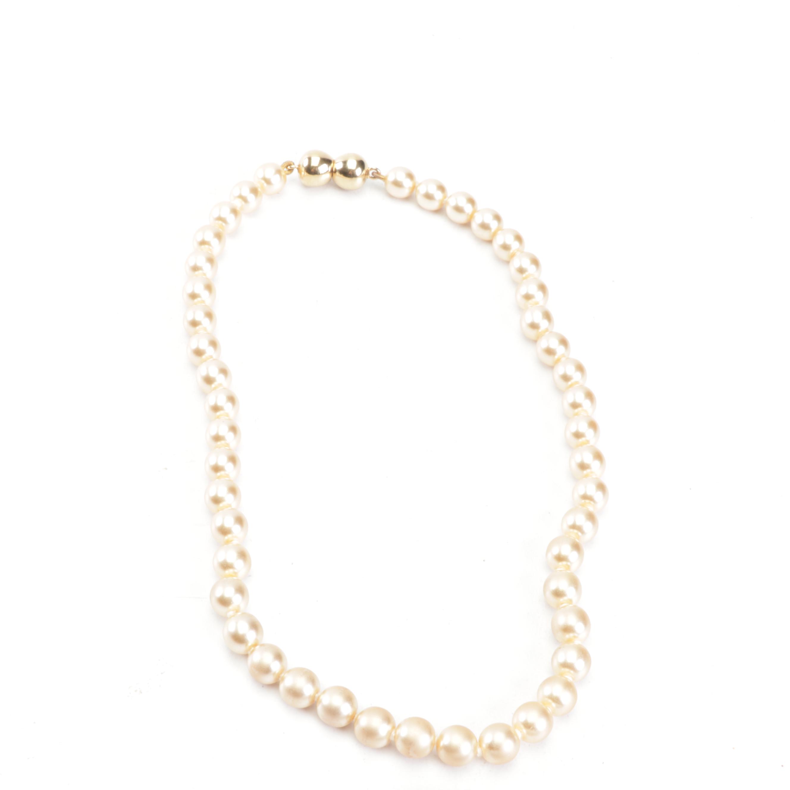 Trifari and Cultra Costume Pearl Jewelry