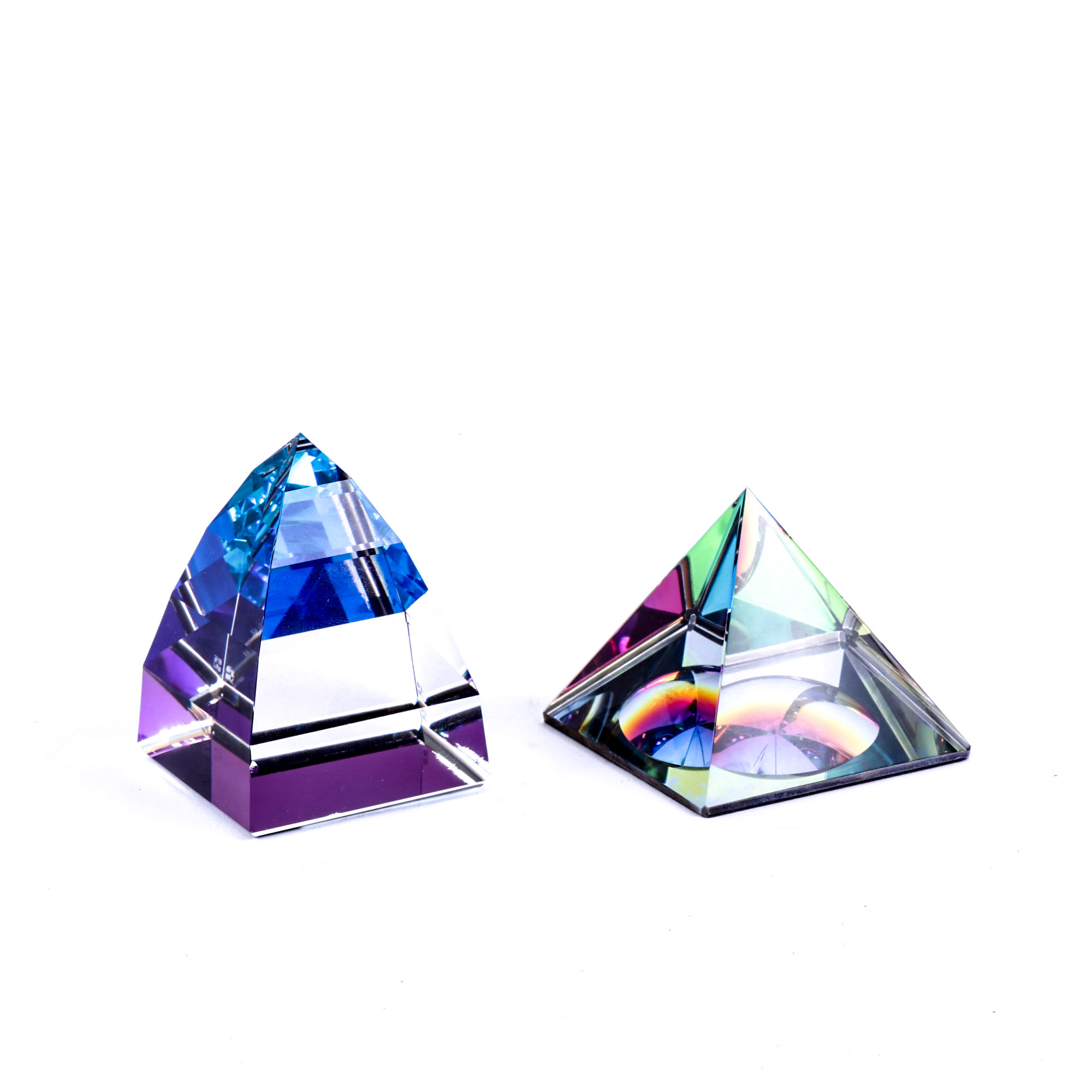 Swarovski and Hadrian Crystal Pyramids