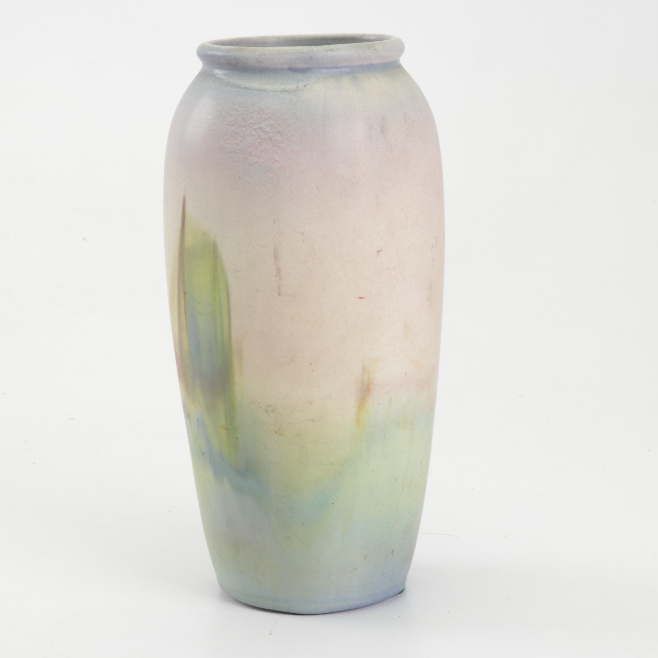 Weller Pottery "Scenic Hudson" Hand-Painted Vase, 1915-1936