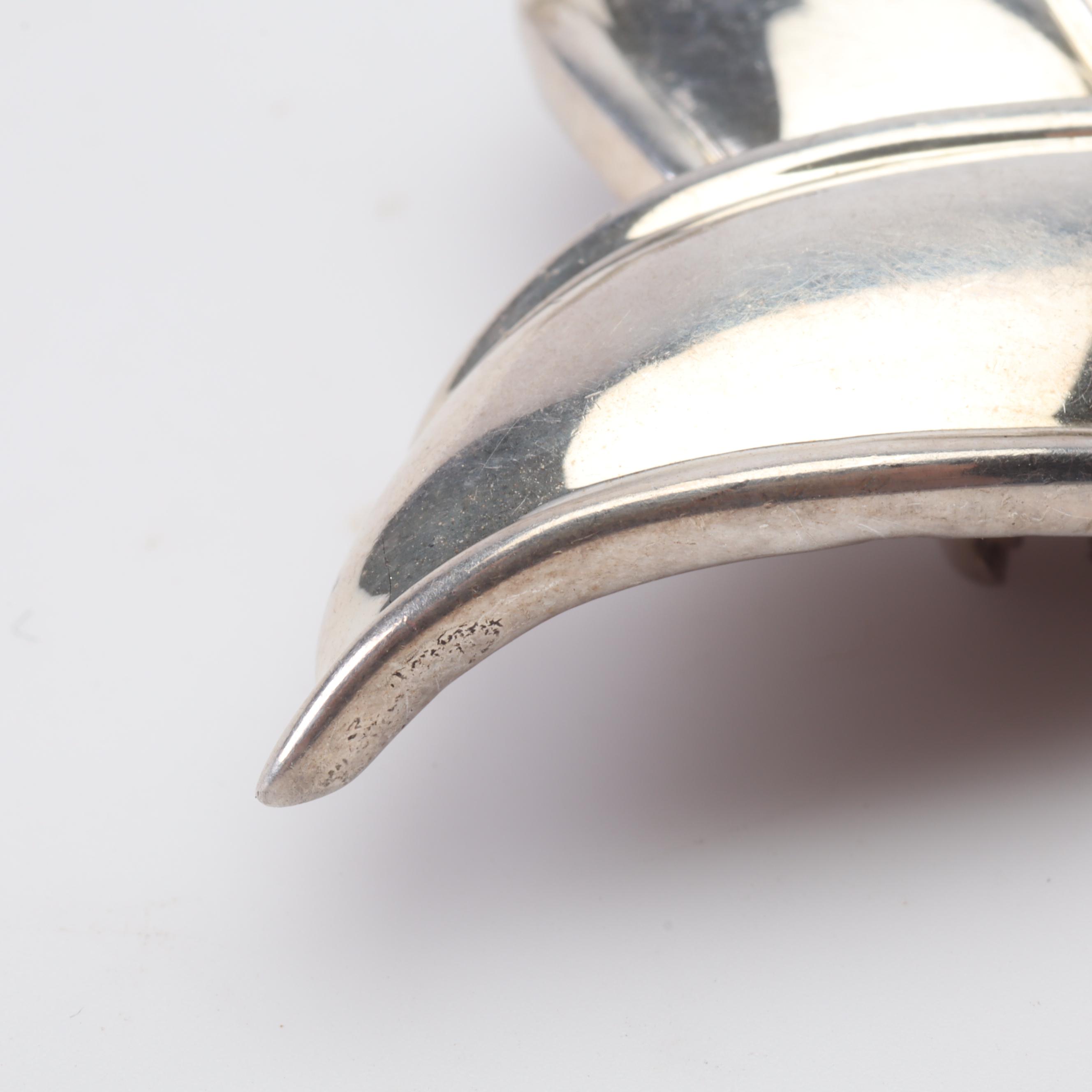 Tiffany & Co Sterling Silver Ribbon Earrings