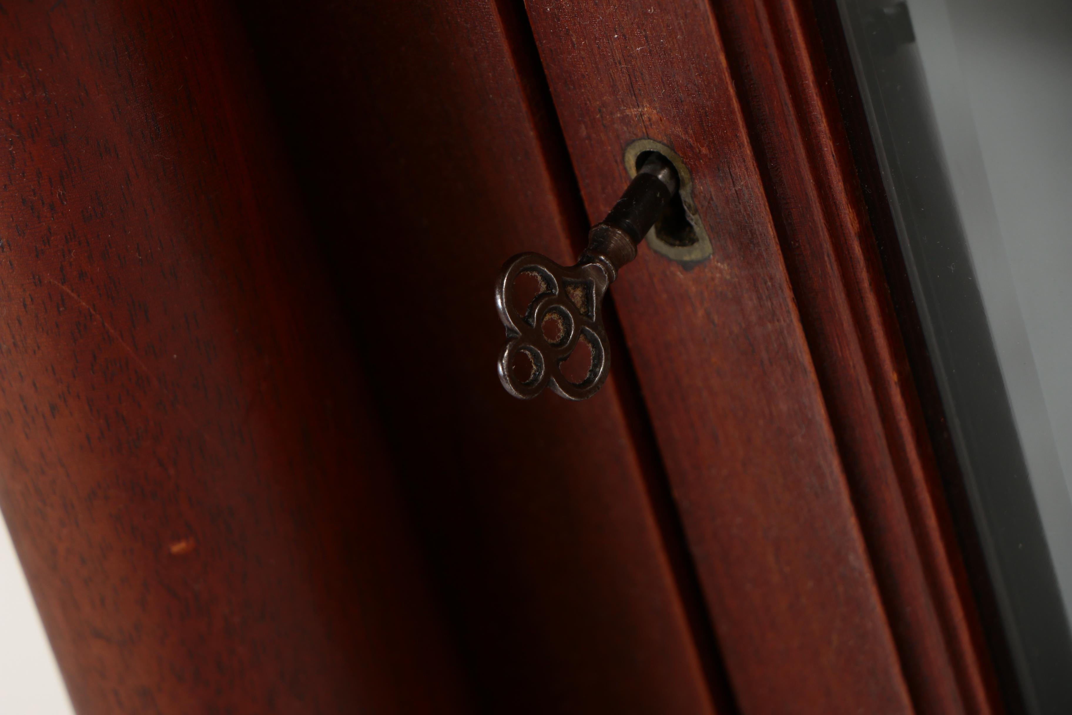 Herschede Hall Clock Co., Mahogany Tall Case Clock, Early 20th Century