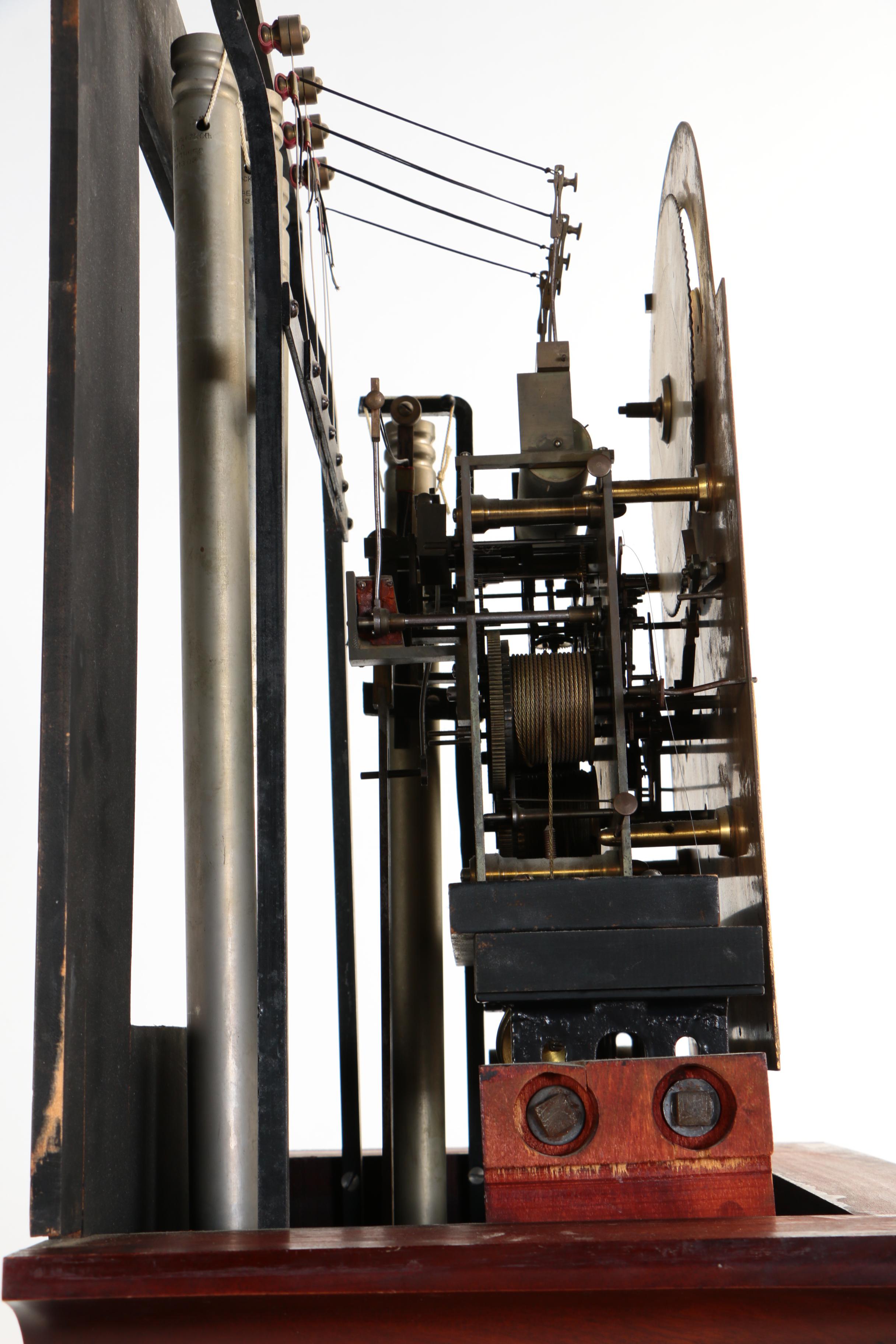 Herschede Hall Clock Co., Mahogany Tall Case Clock, Early 20th Century