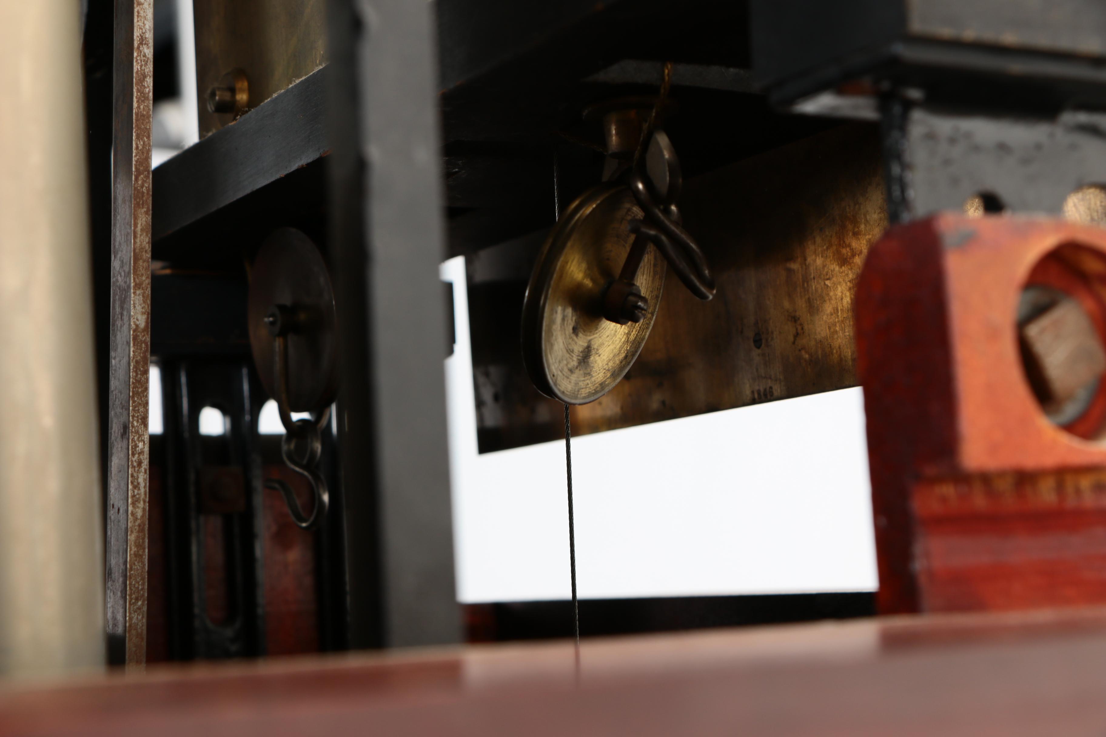 Herschede Hall Clock Co., Mahogany Tall Case Clock, Early 20th Century
