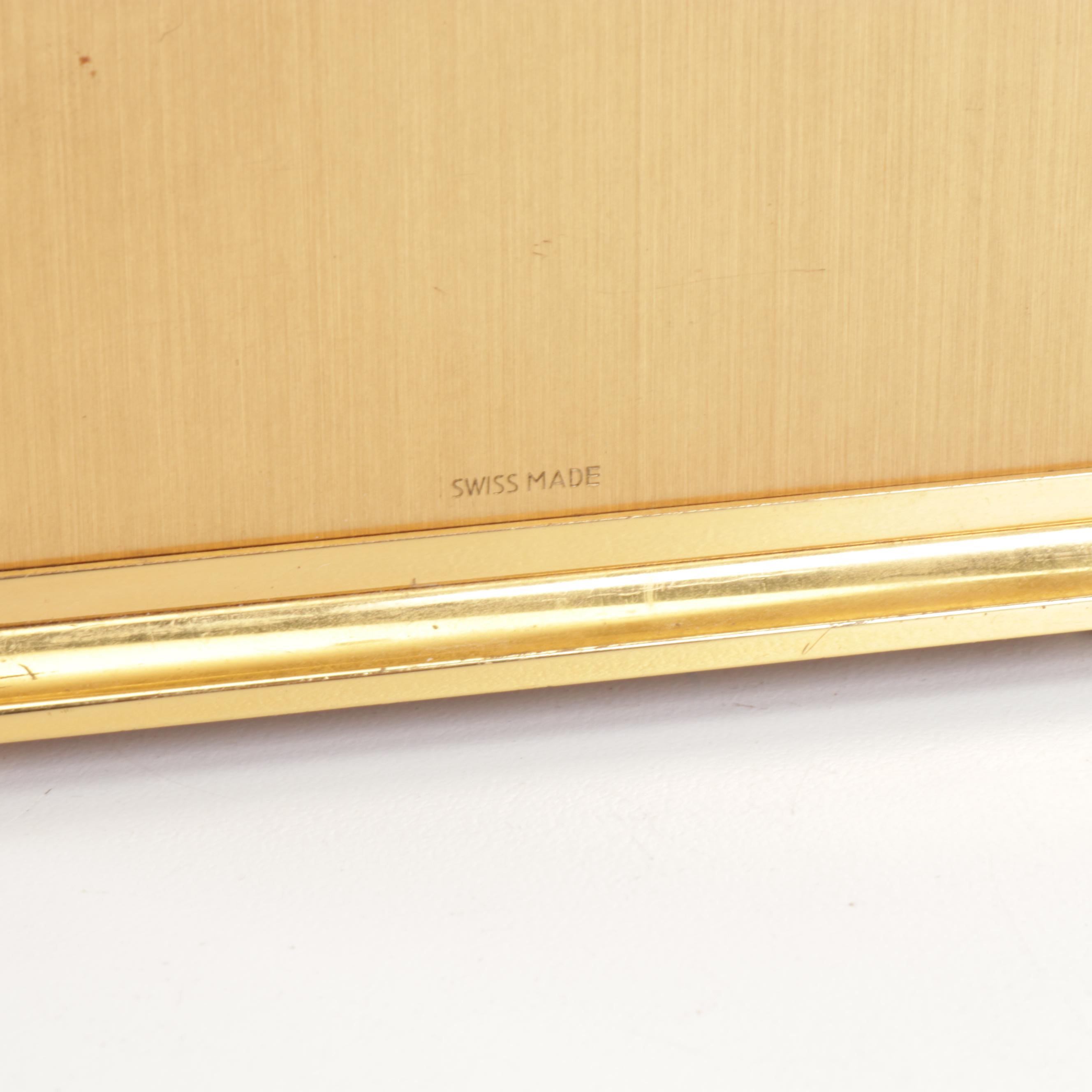 Contemporary Hamilton Swiss Made Carriage Clock and Seiko Chime Alarm Clock