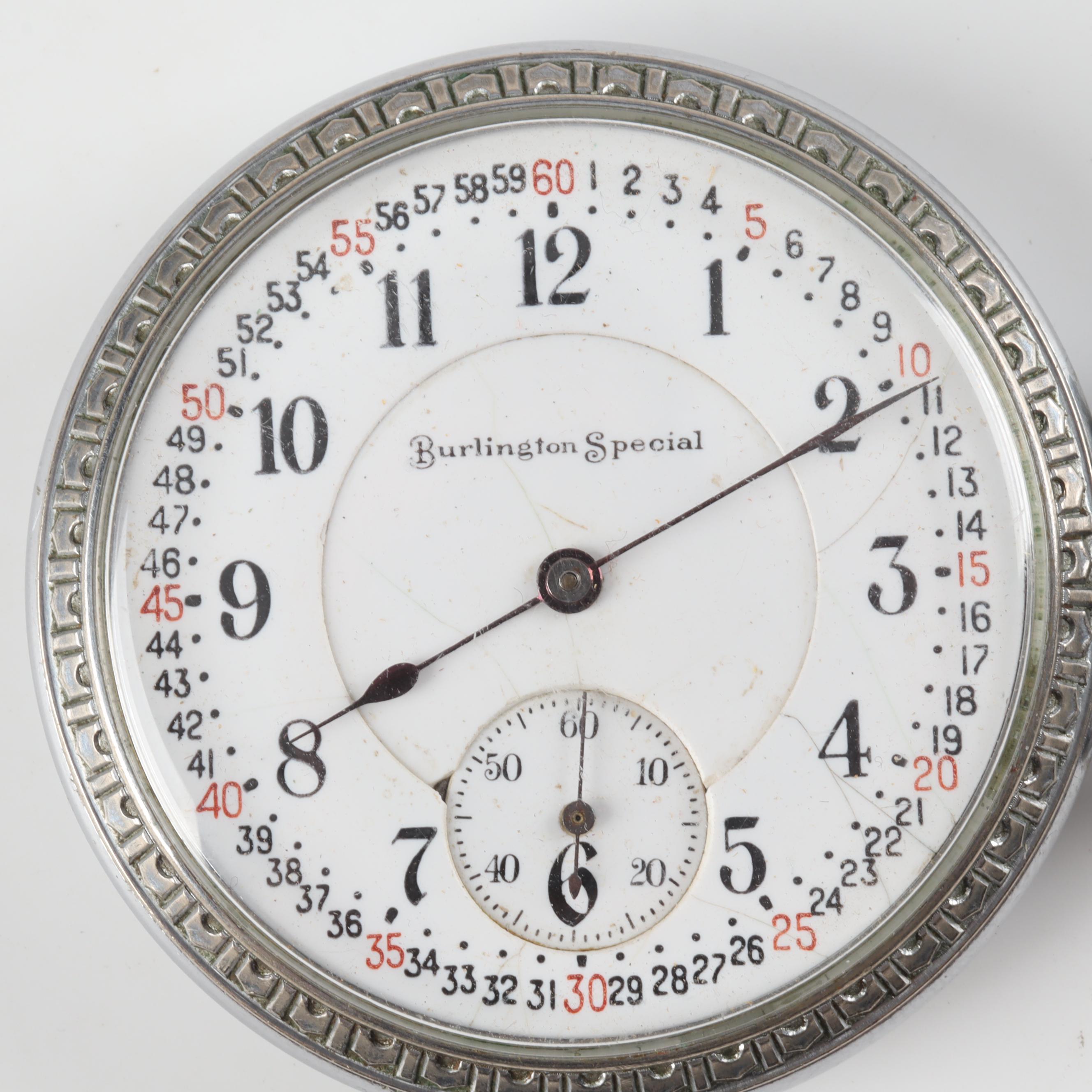 Burlington Watch Company "Burlington Special" Vintage 50MM Pocket Watch