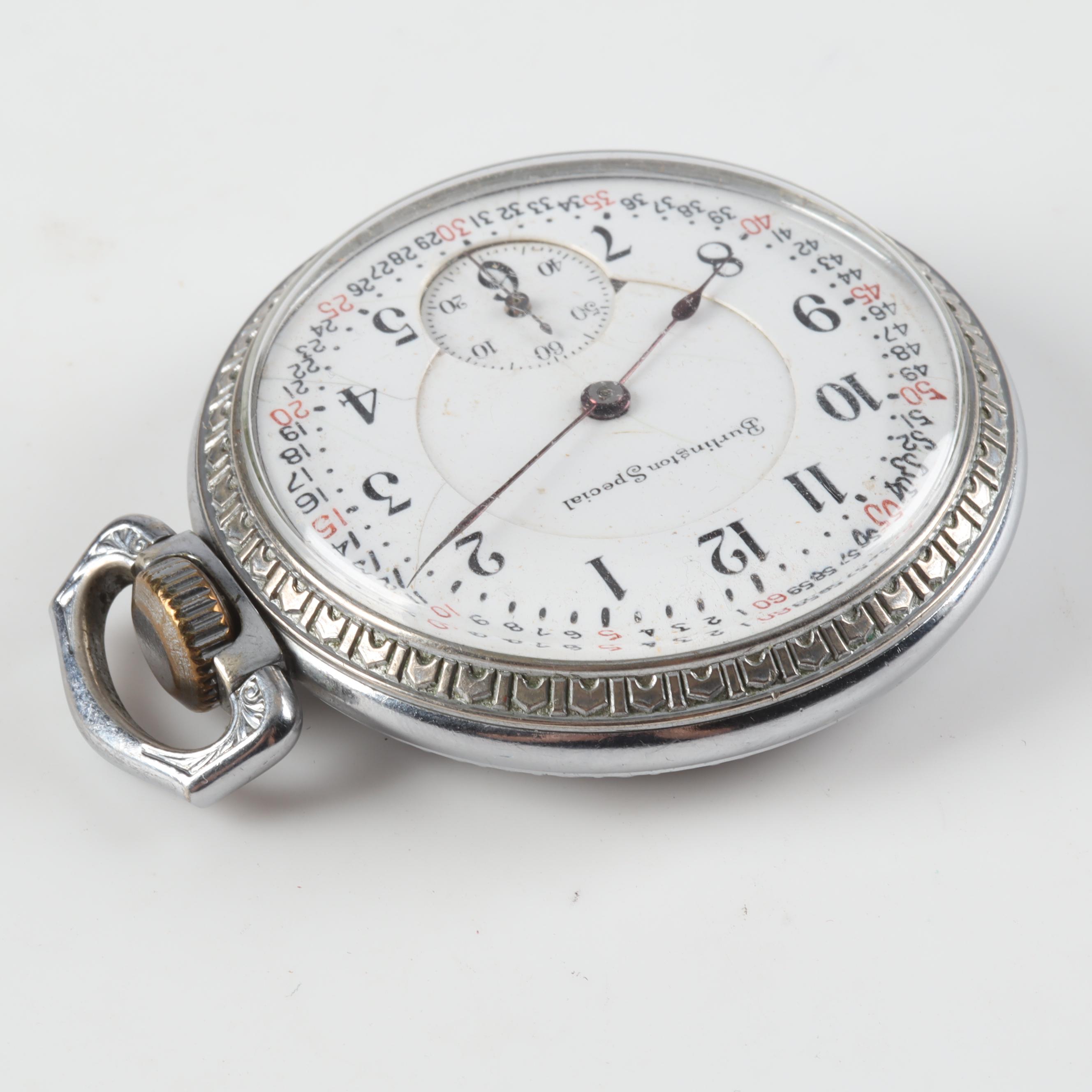 Burlington Watch Company "Burlington Special" Vintage 50MM Pocket Watch