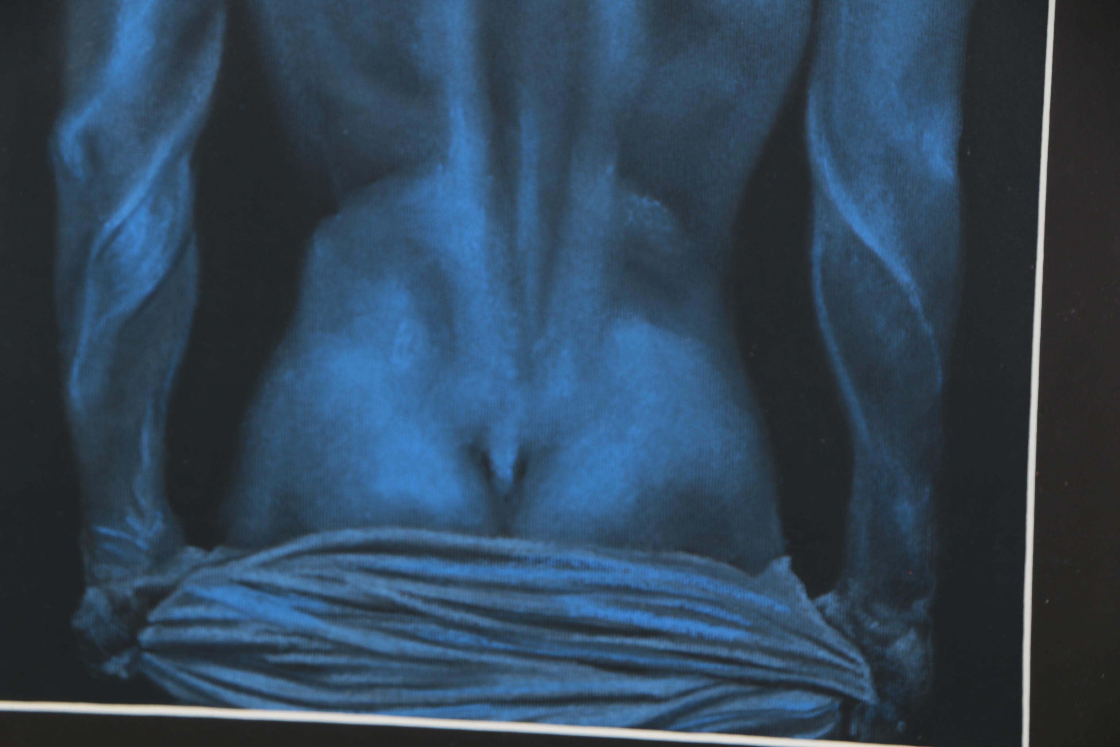 Pastel Drawing of Nude Male