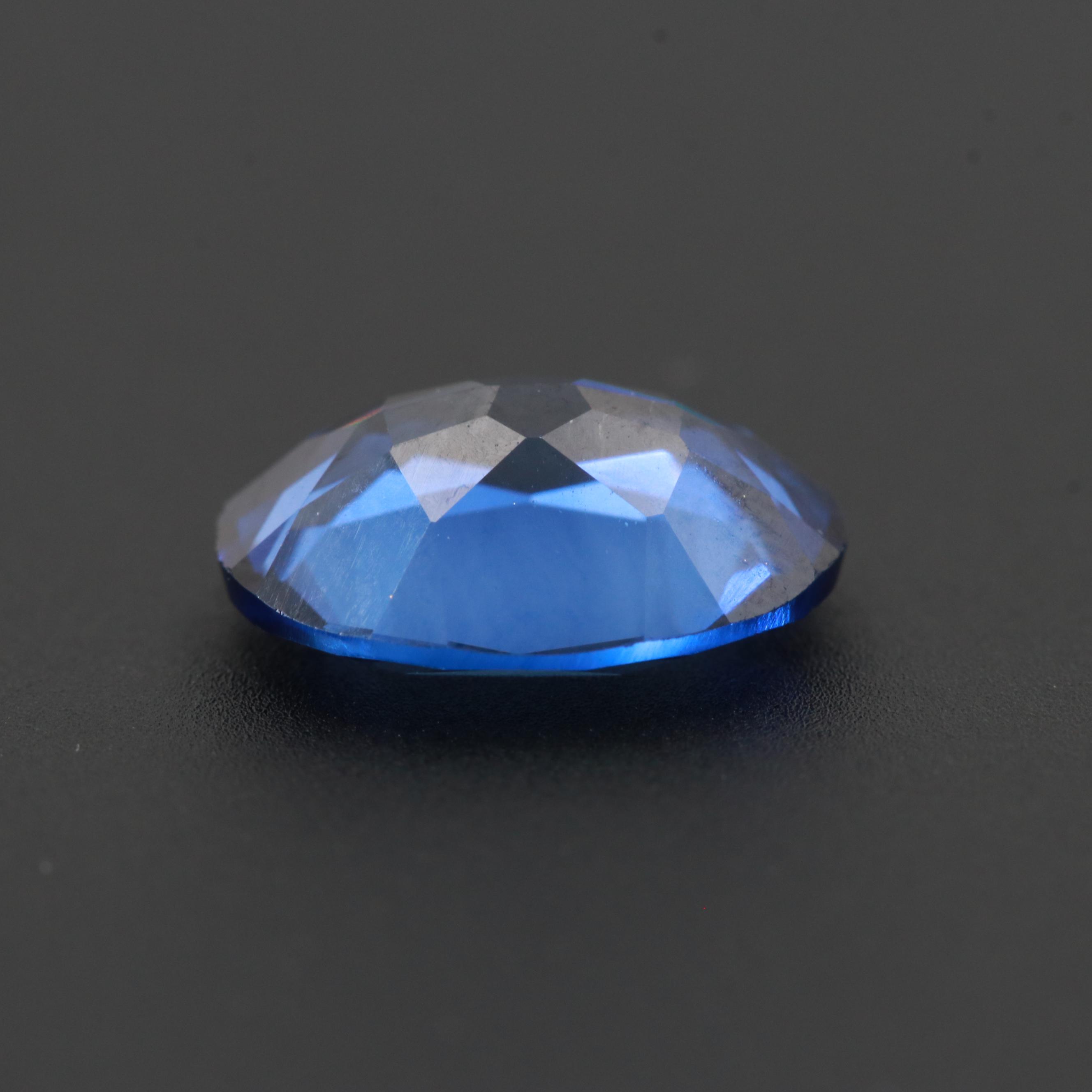 Loose 2.04 CT Synthetic Blue Sapphire