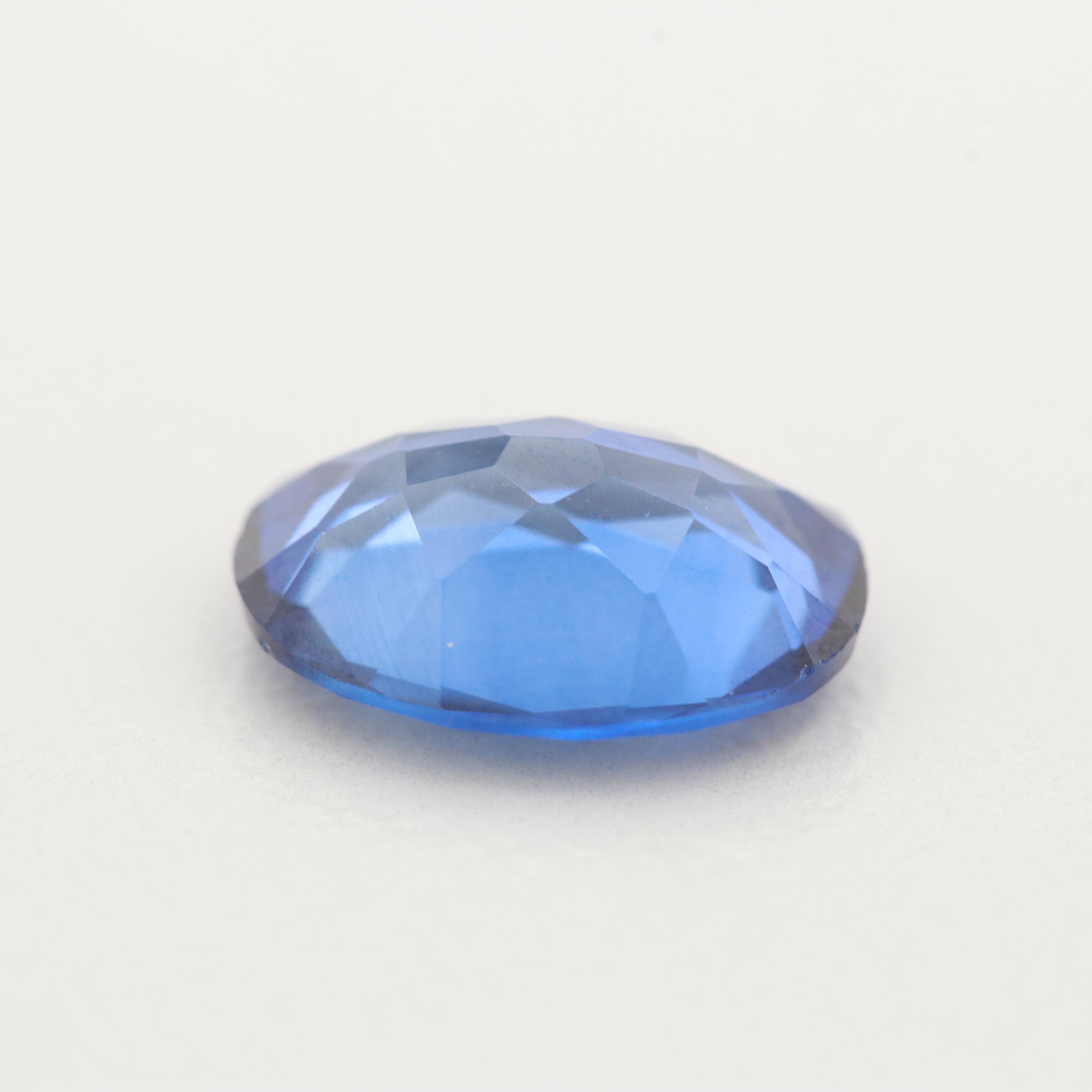 Loose 2.04 CT Synthetic Blue Sapphire
