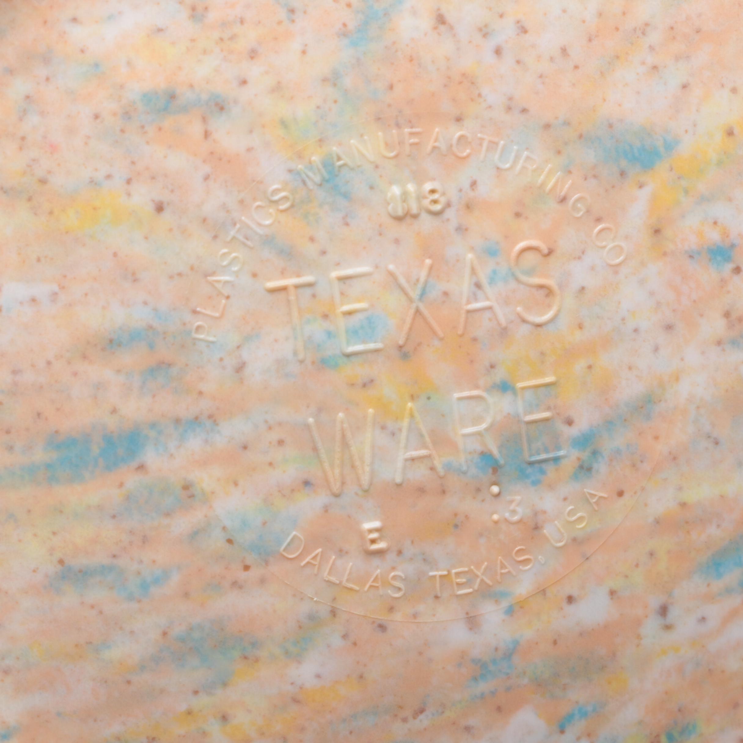 Texas Ware Melamine Confetti Mixing Bowls with Deka Lotus Bowl