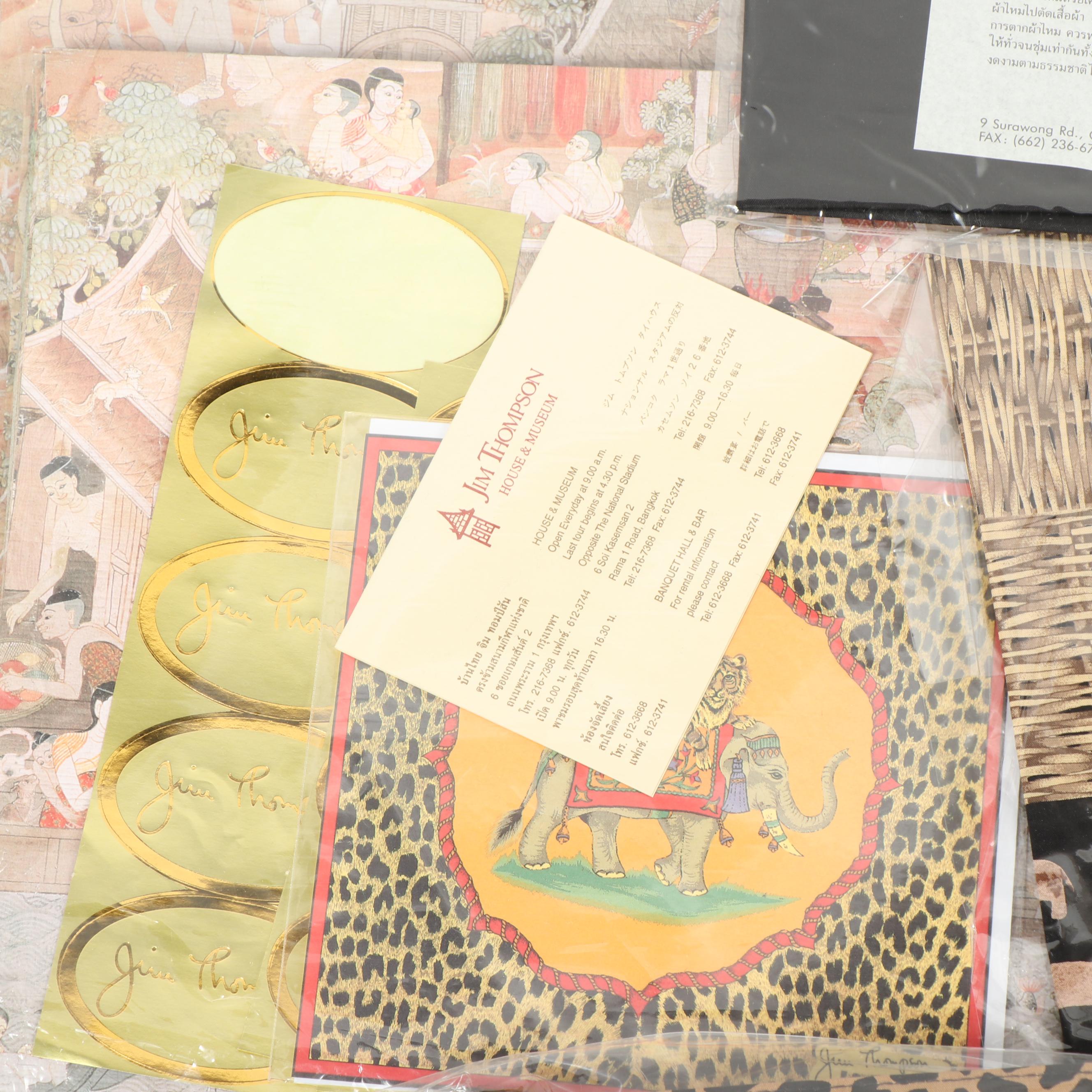 Jim Thompson Silk Scarves, Cosmetic and Travel Bags and Gift Packaging