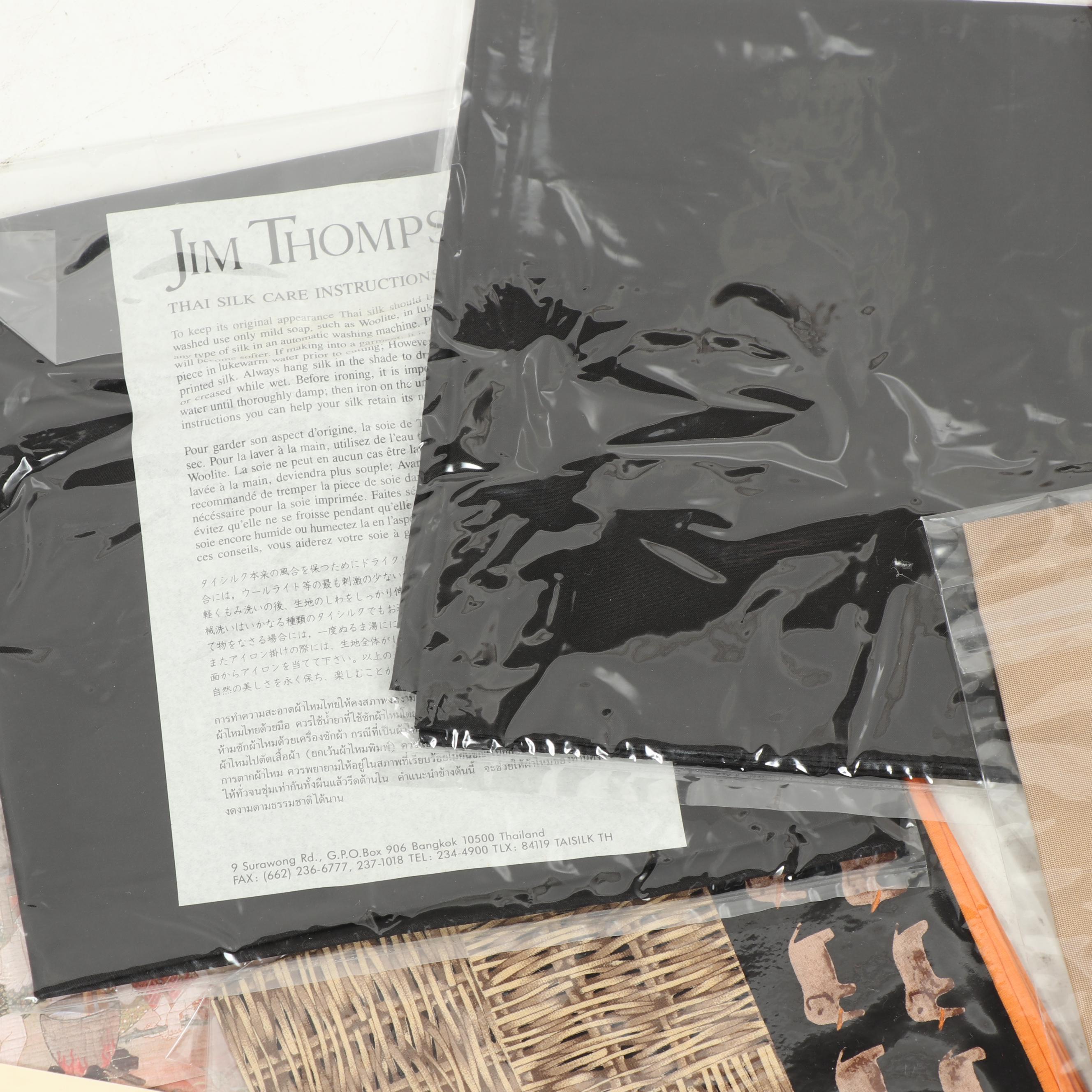 Jim Thompson Silk Scarves, Cosmetic and Travel Bags and Gift Packaging